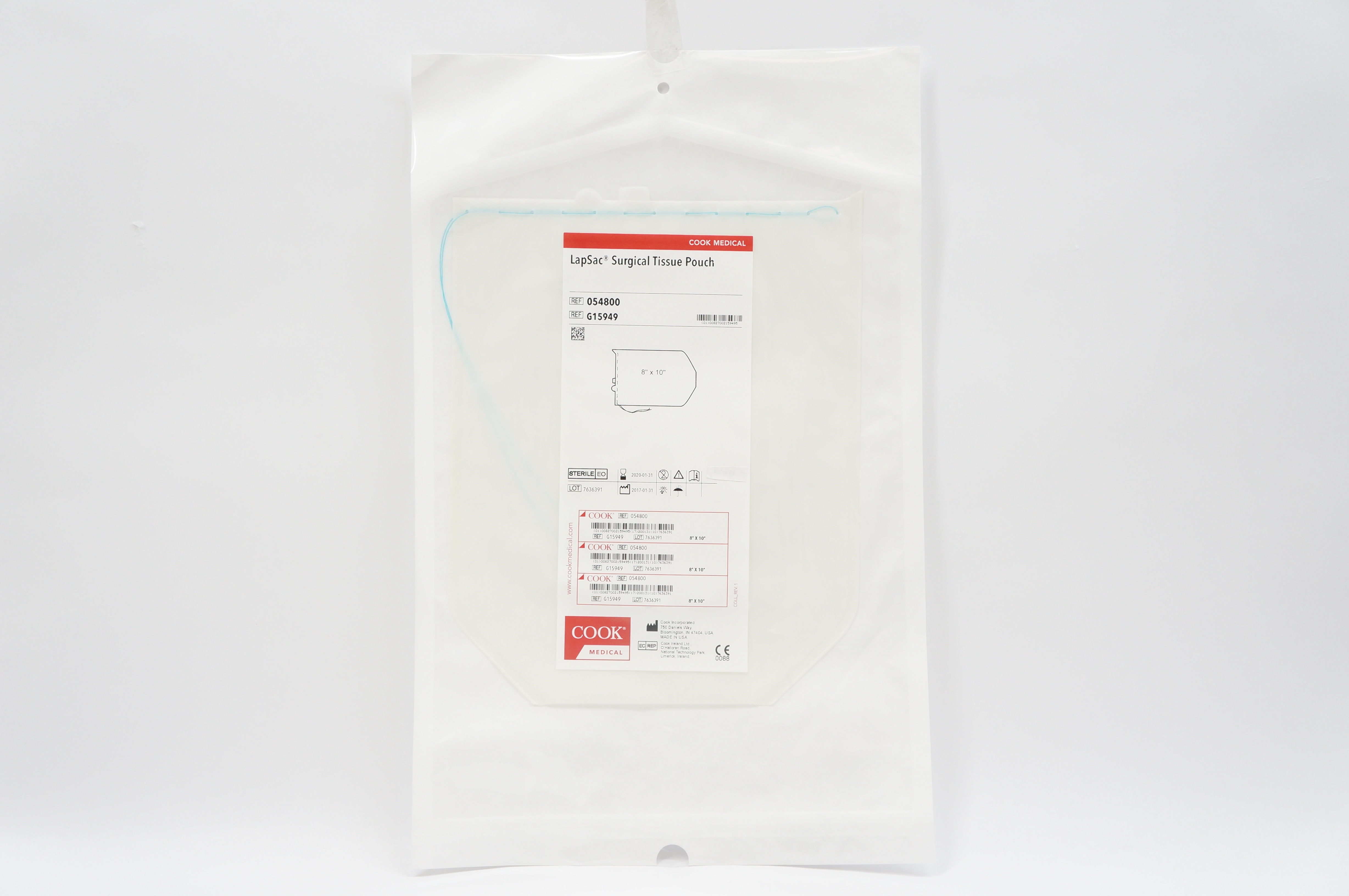 Cook Medical G15949 LapSac Surgical Tissue Pouch 8inch x 10inch (x)