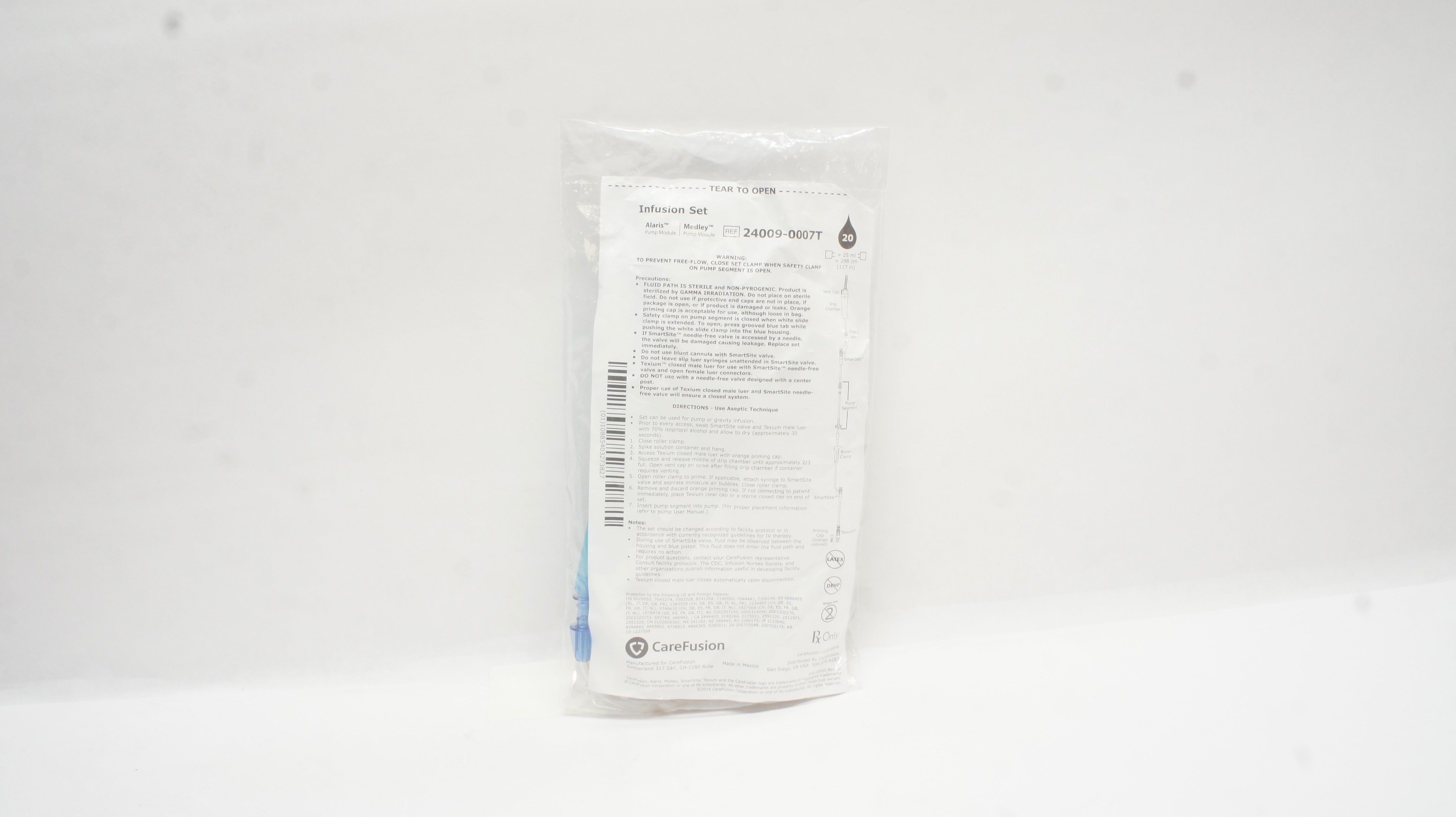 CareFusion 24009-0007T Alaris Medley Pump Module Infusion Set 117inch x 20 ml(x)