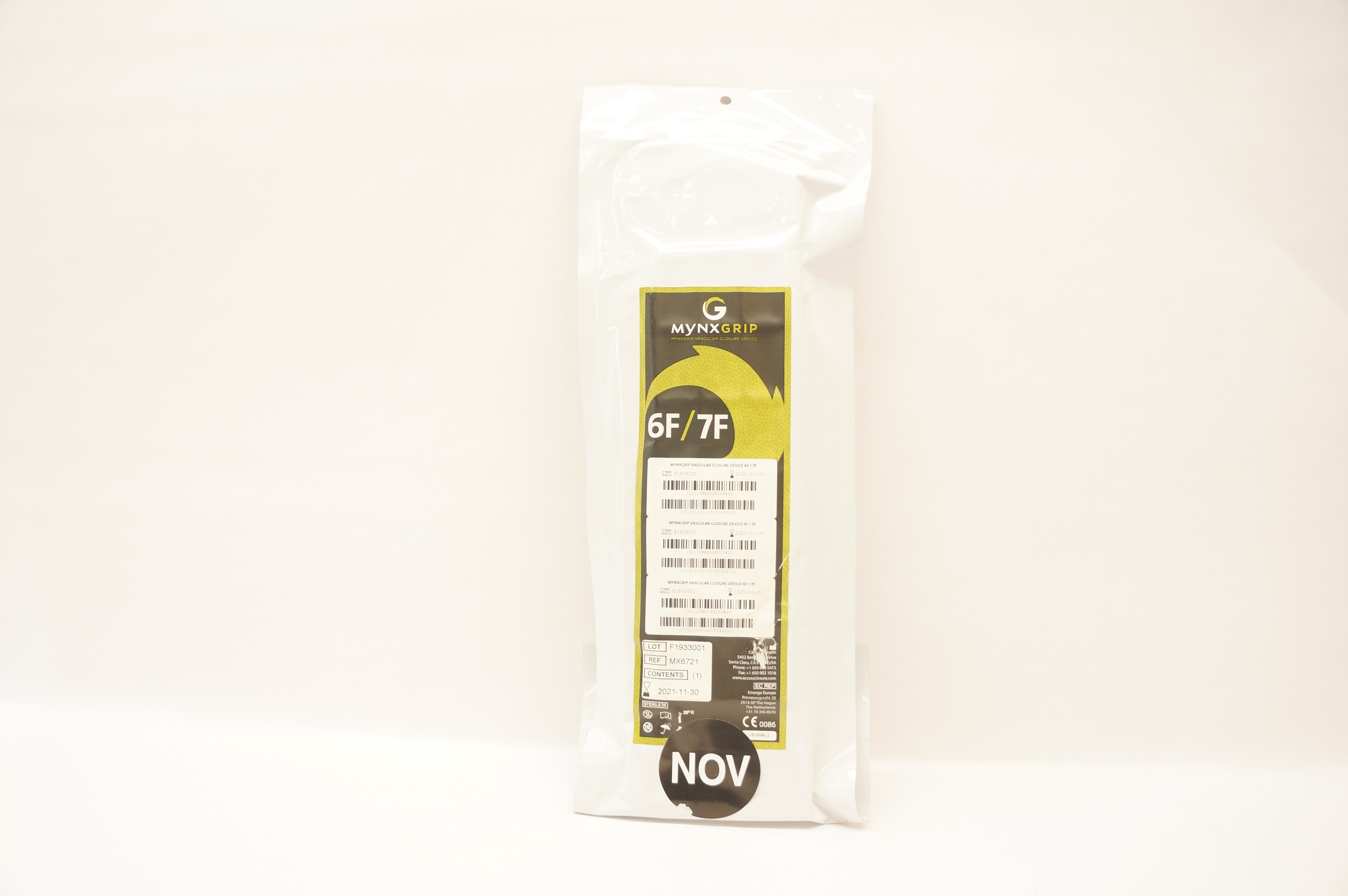 MYNXGRIP MX6721 Vascular Closure Device 6F/7F (x)
