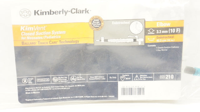 Kimberly-Clark 210 KimVent Closed Suction System 10F x 16inch