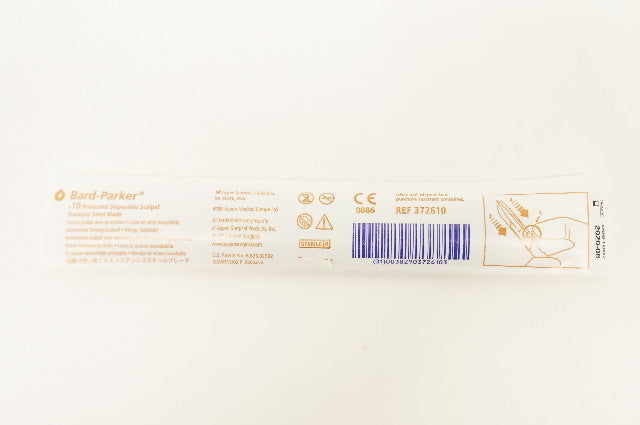 Aspen 372610 Bard-Parker Hill-Rom 10 Protected Disposables Scalpels SS Blade (x)