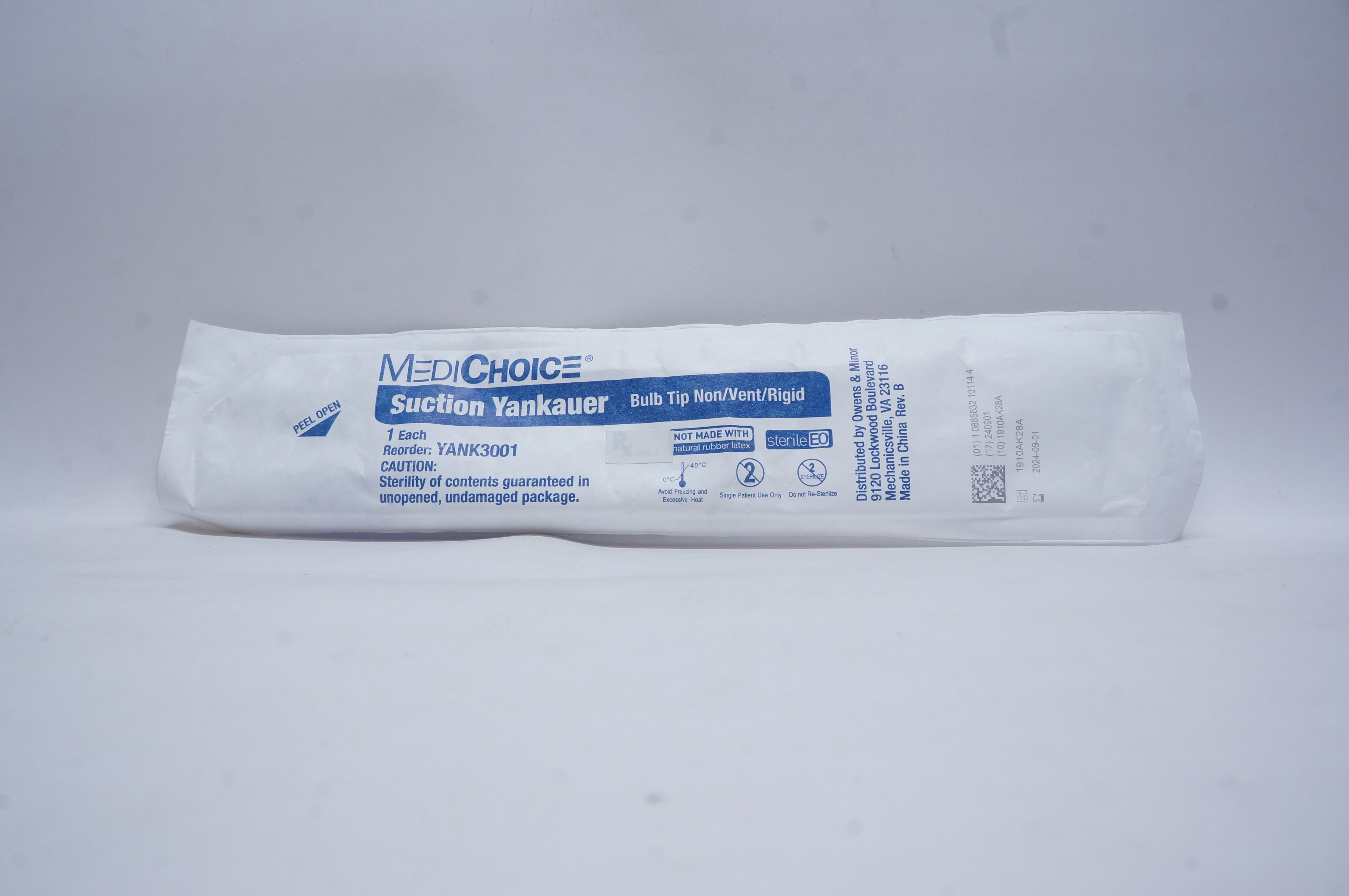 MediChoice YANK3001 Suction Yankauer Bulb Tip Non/Vent/Rigid