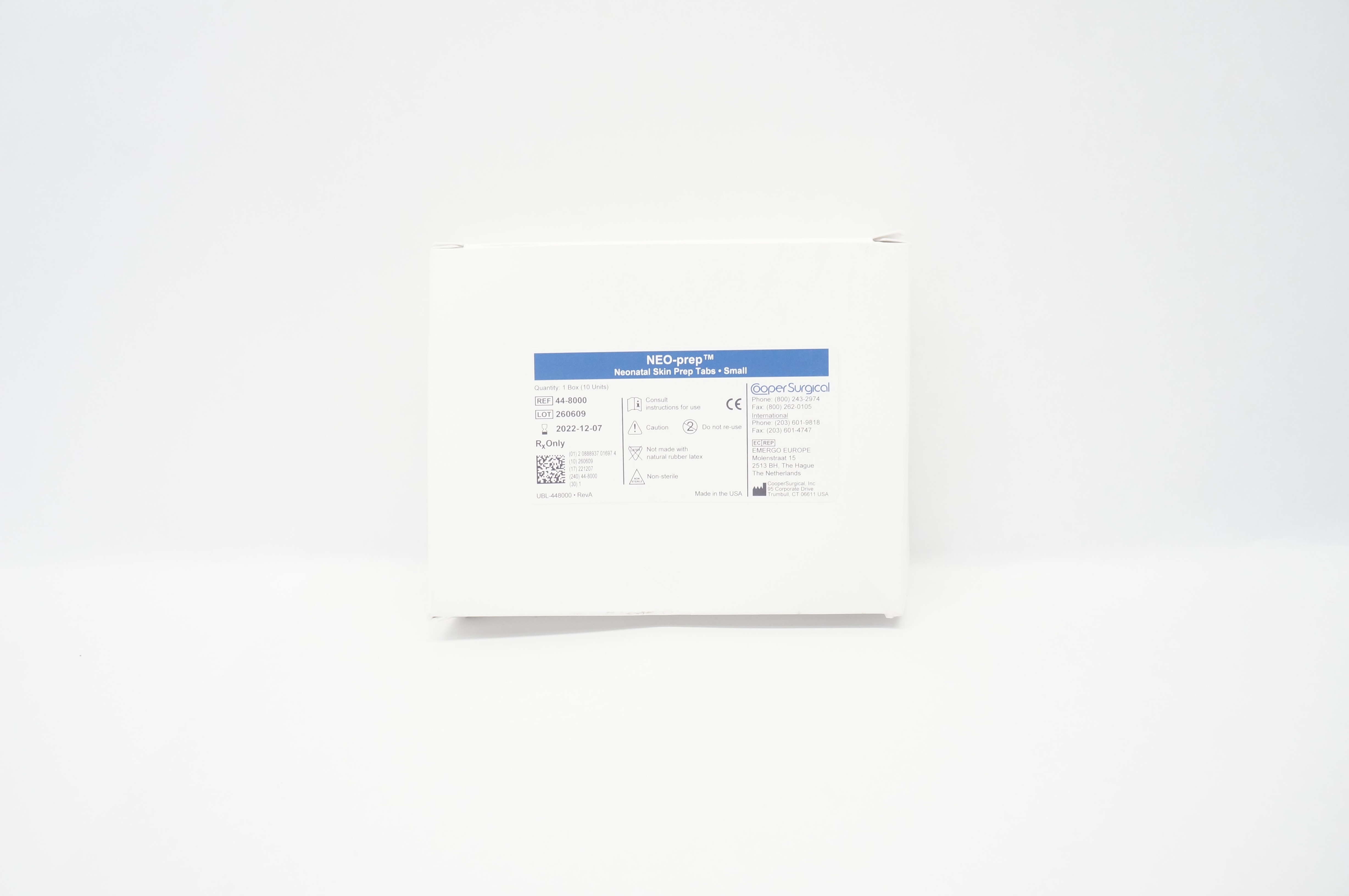 Cooper Surgical 44-8000 NEO-Prep Neonatal Skin Prep Tabs, Small - Box of 10