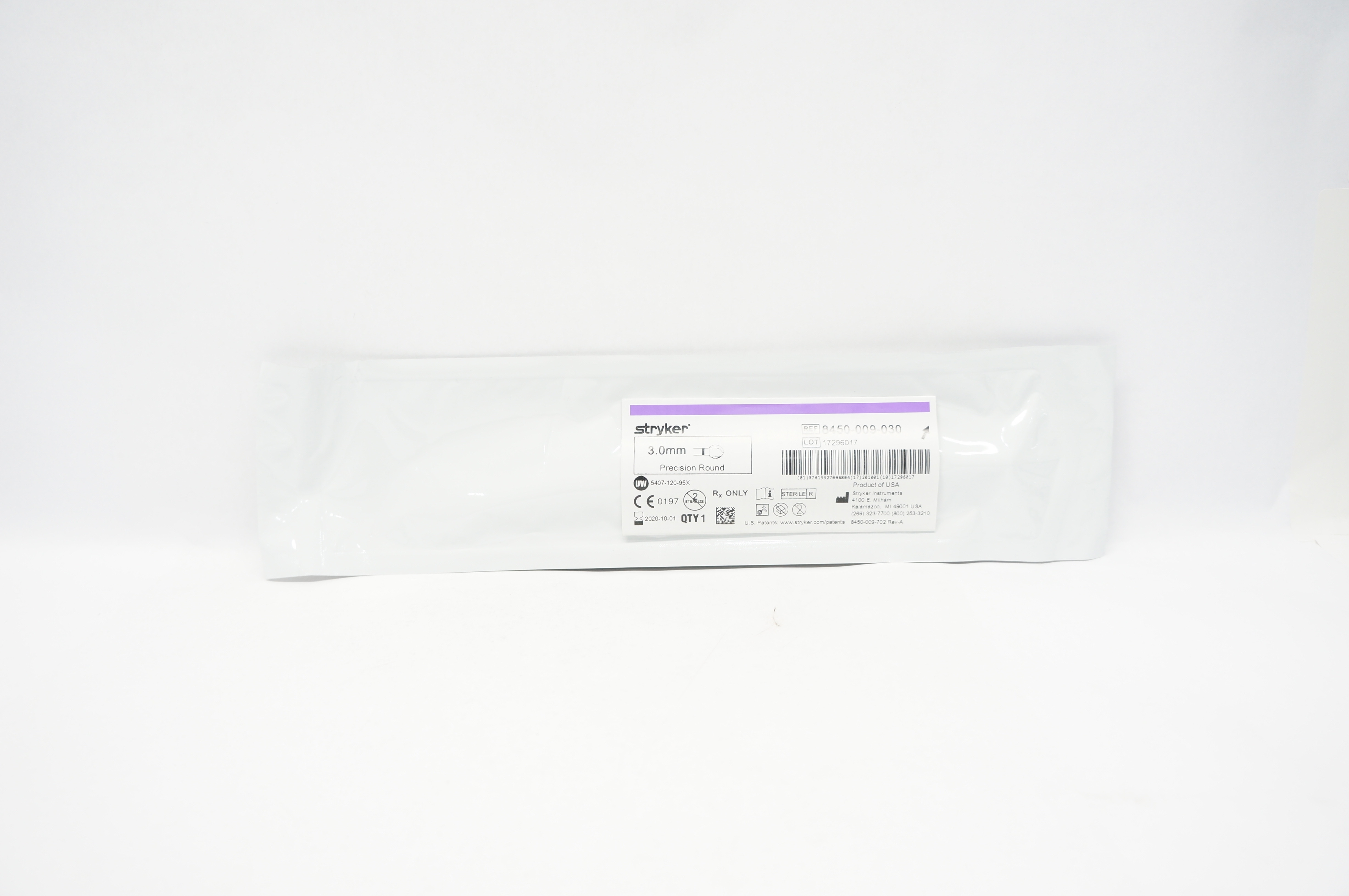Stryker 8450-009-030 Precision Round 3.0mm (x)