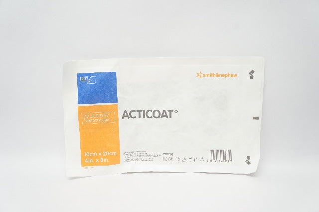 Smith&Nephew 20201 ACTICOAT Silver-Coated Antimicrobial Dressing, 4inch x 8inch