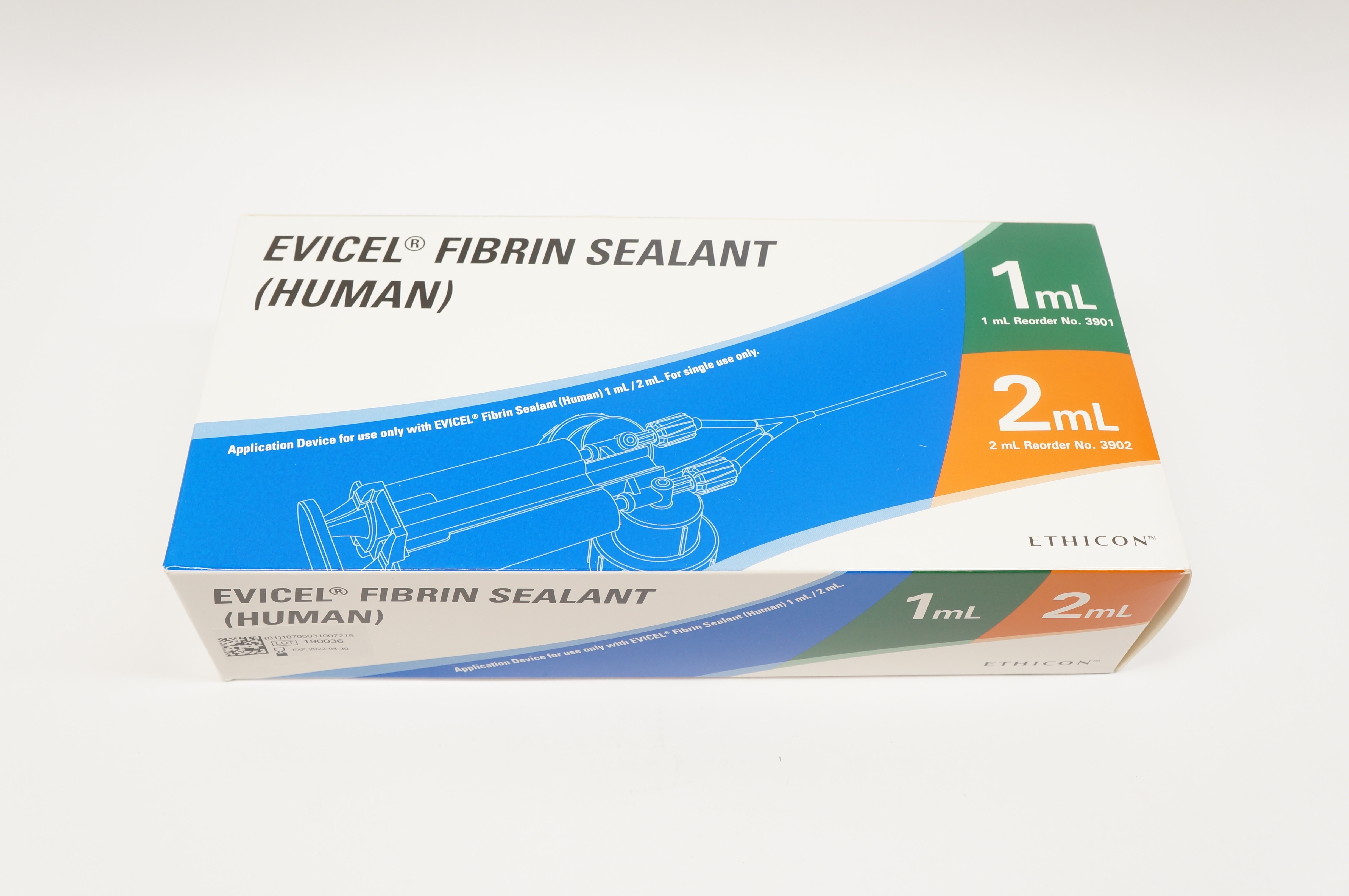 Ethicon 3901 & 3902 Evicel Fibrin Sealant 1mL / 2mL