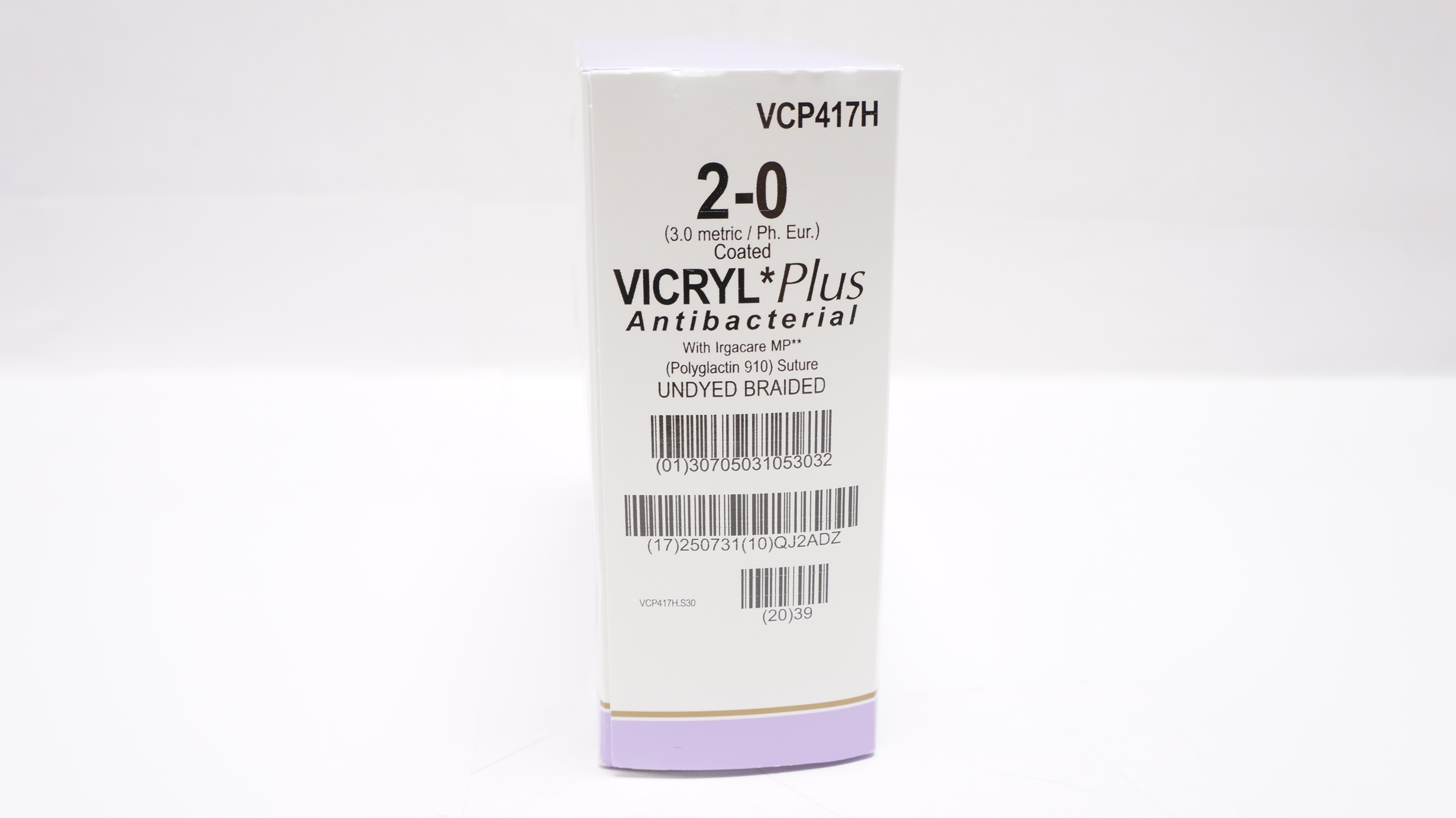 Ethicon VCP415H 4-0 VICRYL Plus, SH, 26mm 1/2c Taper, 27inch - Box of 33