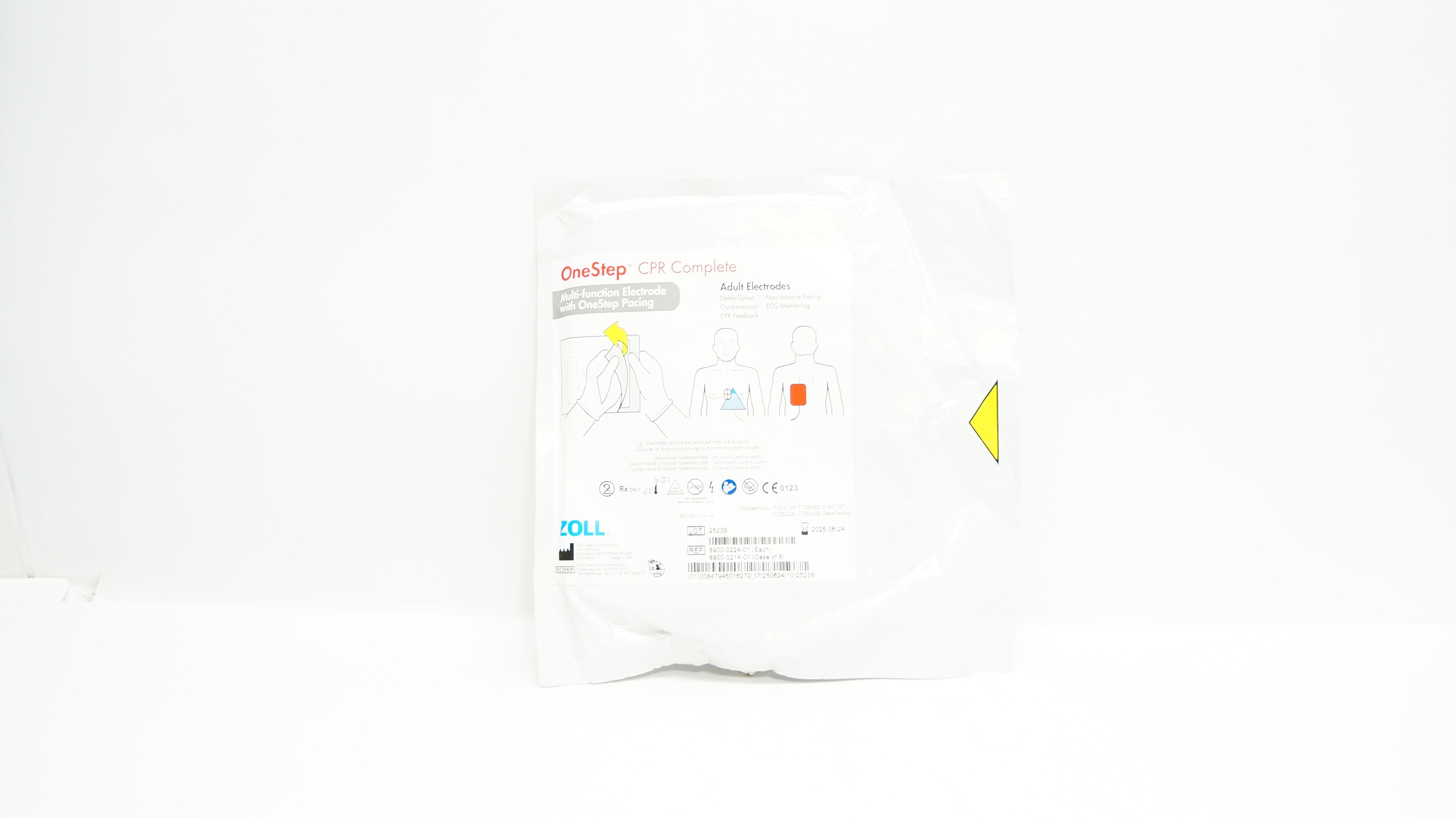 Zoll 8900-0224-01 OneStep CPR Complete Adult Multi-Function Electrodes