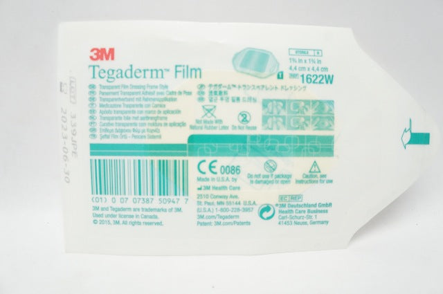 3M 1622W Tegaderm Transparent Film Dressing Frame Style  1-3/4inch x 1-3/4in (x)