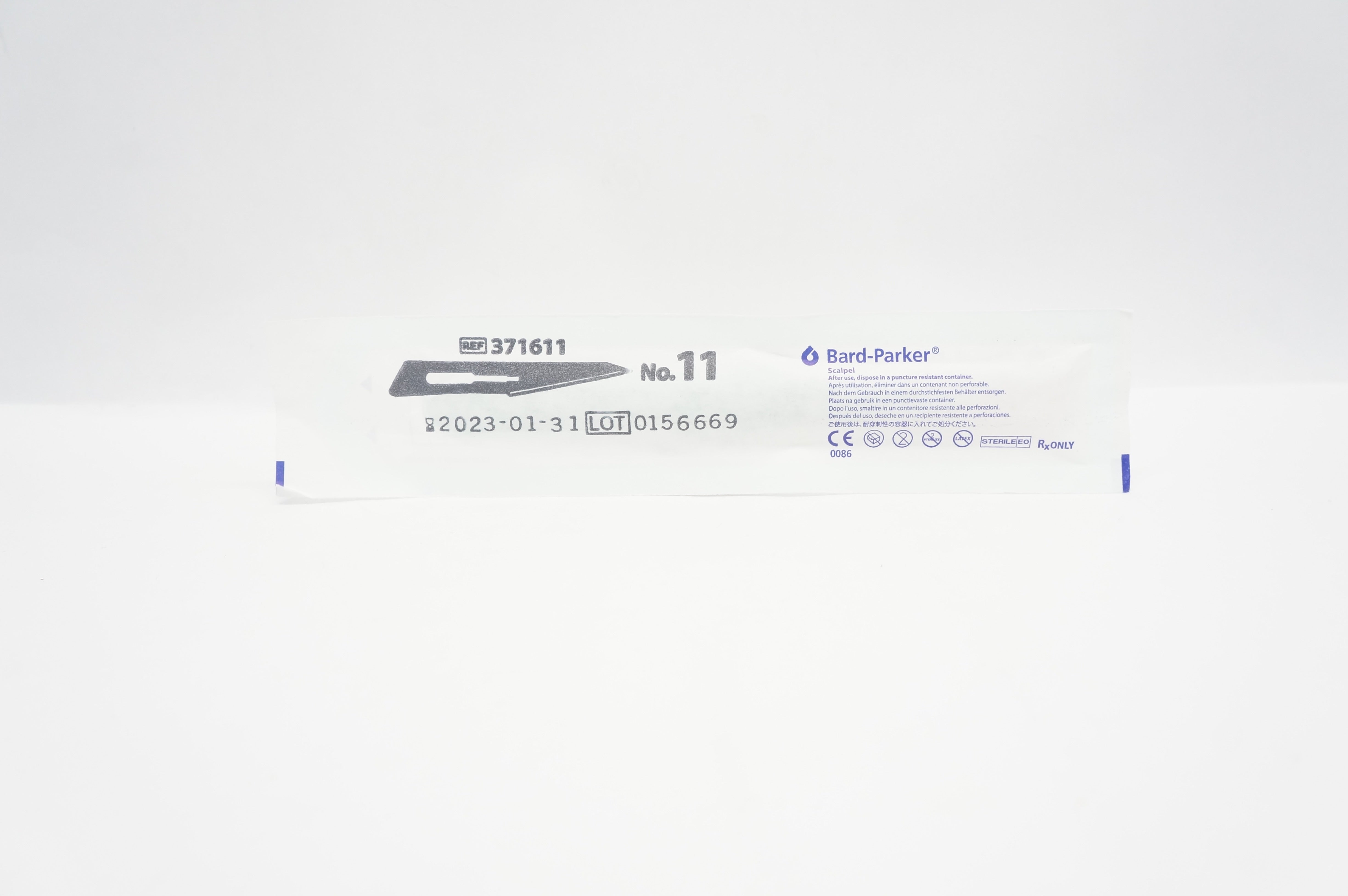 Aspen Surgical 371611 Bard-Parker Stainless Steel Surgical Blade Scalpel #11 (x)