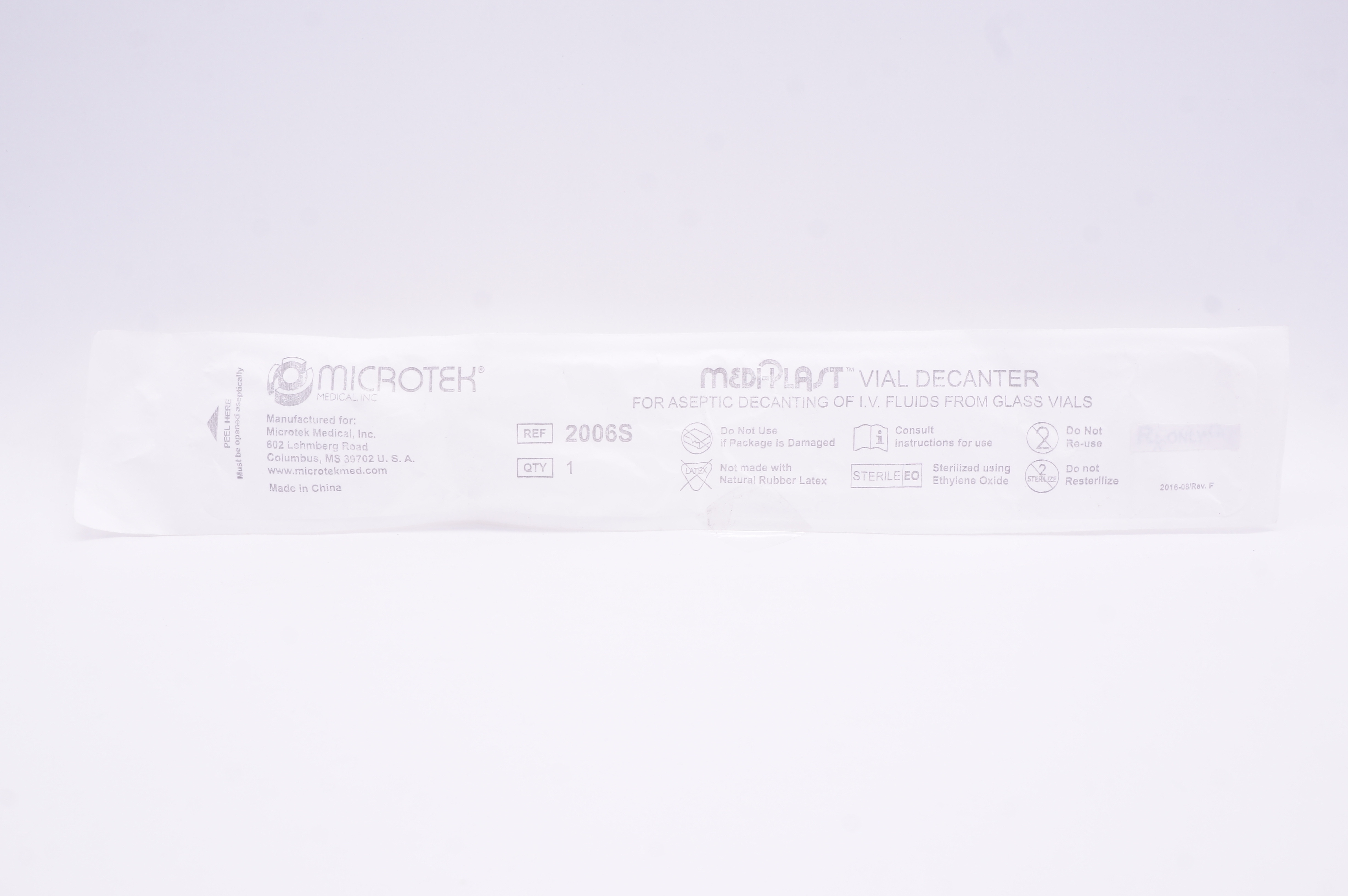 MICROTEK 2006S MEDI-PLAST Vial Decanter (x)