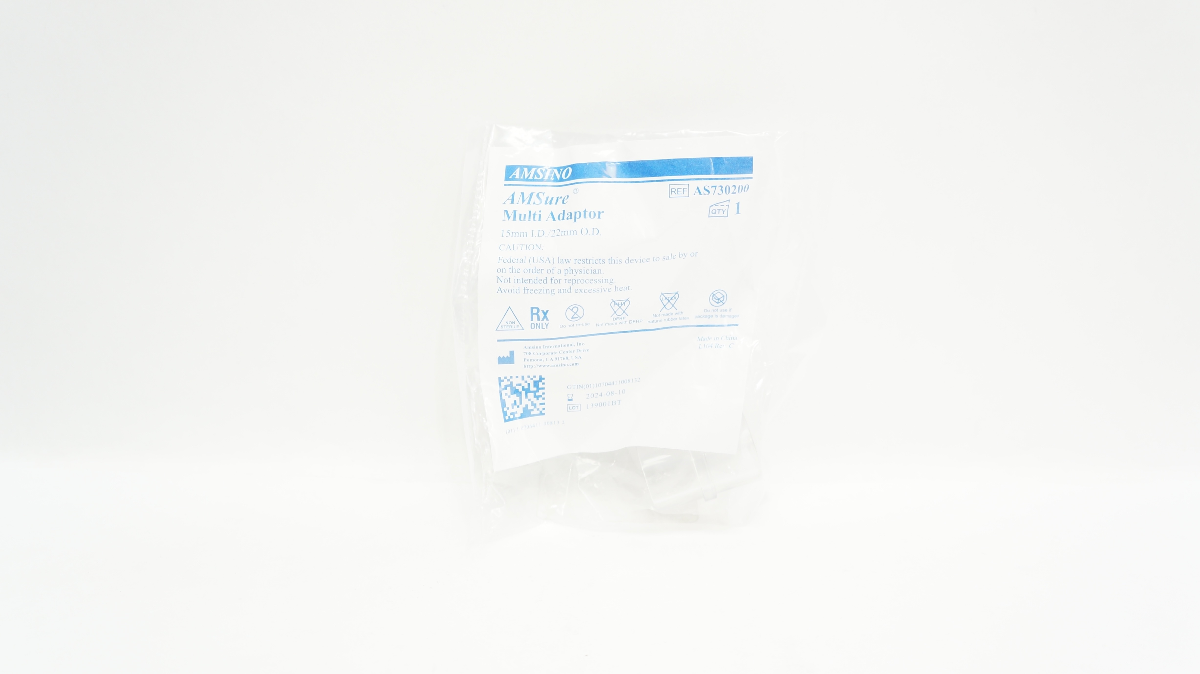 Amsino AS730200 AMSure Multi Adaptor 15mm x 22mm