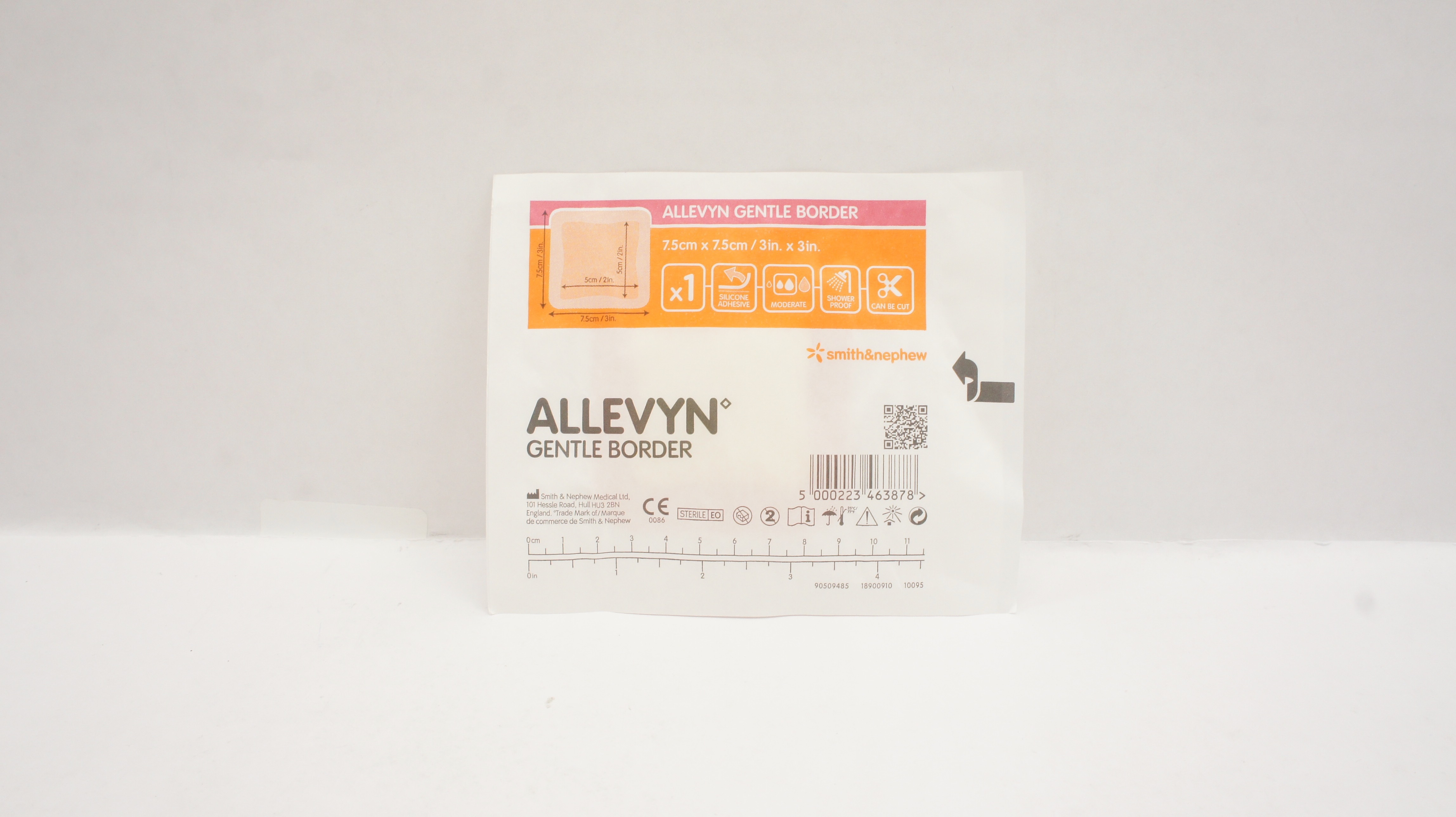 Smith&Nephew 66800276 Allevyn Gentle Border 3 x 3inch (x)