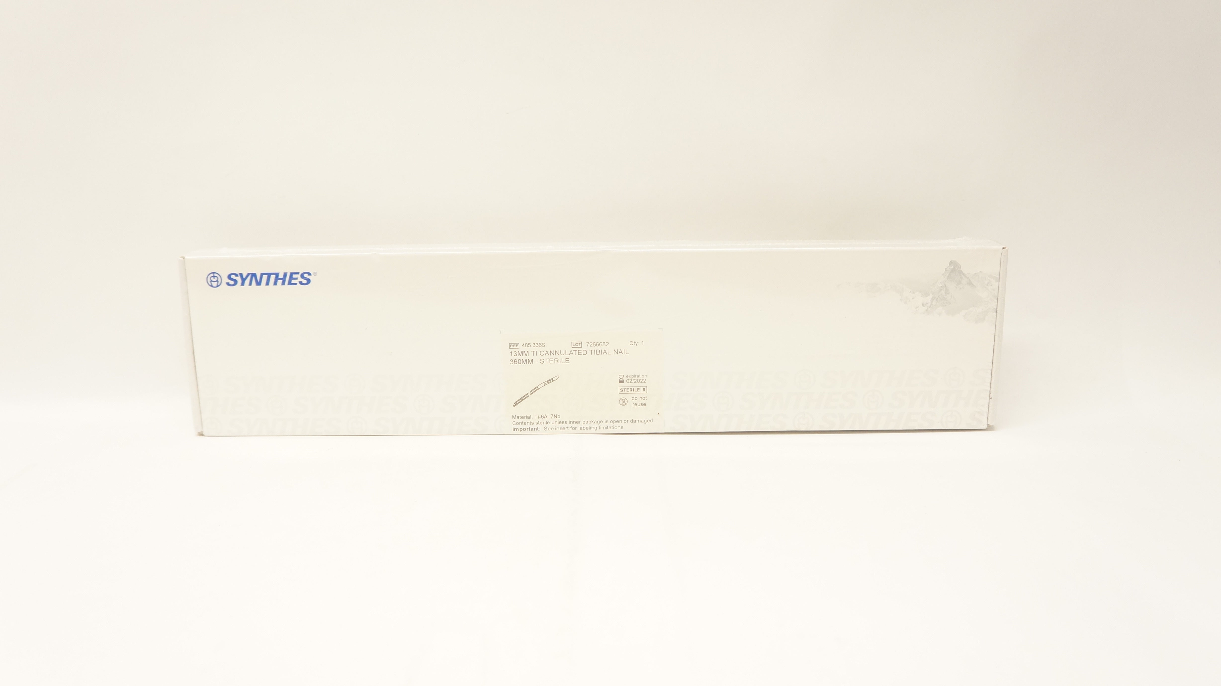 Synthes 485.336S 13mm Ti Cannulated Tibial Nail 360mm