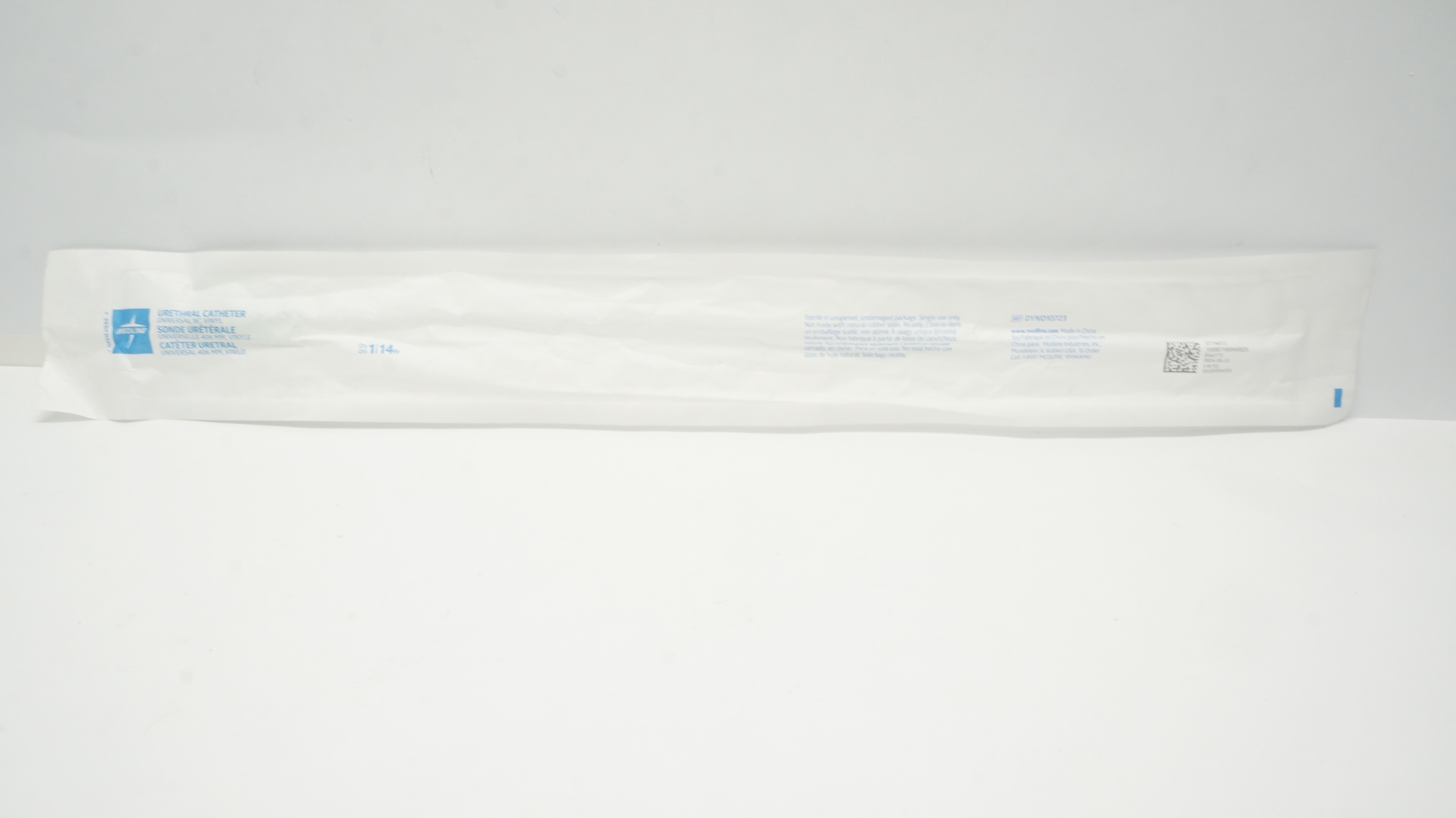 Medline DYND10723 Urethral Cath. Universal 14Fr x 16inch