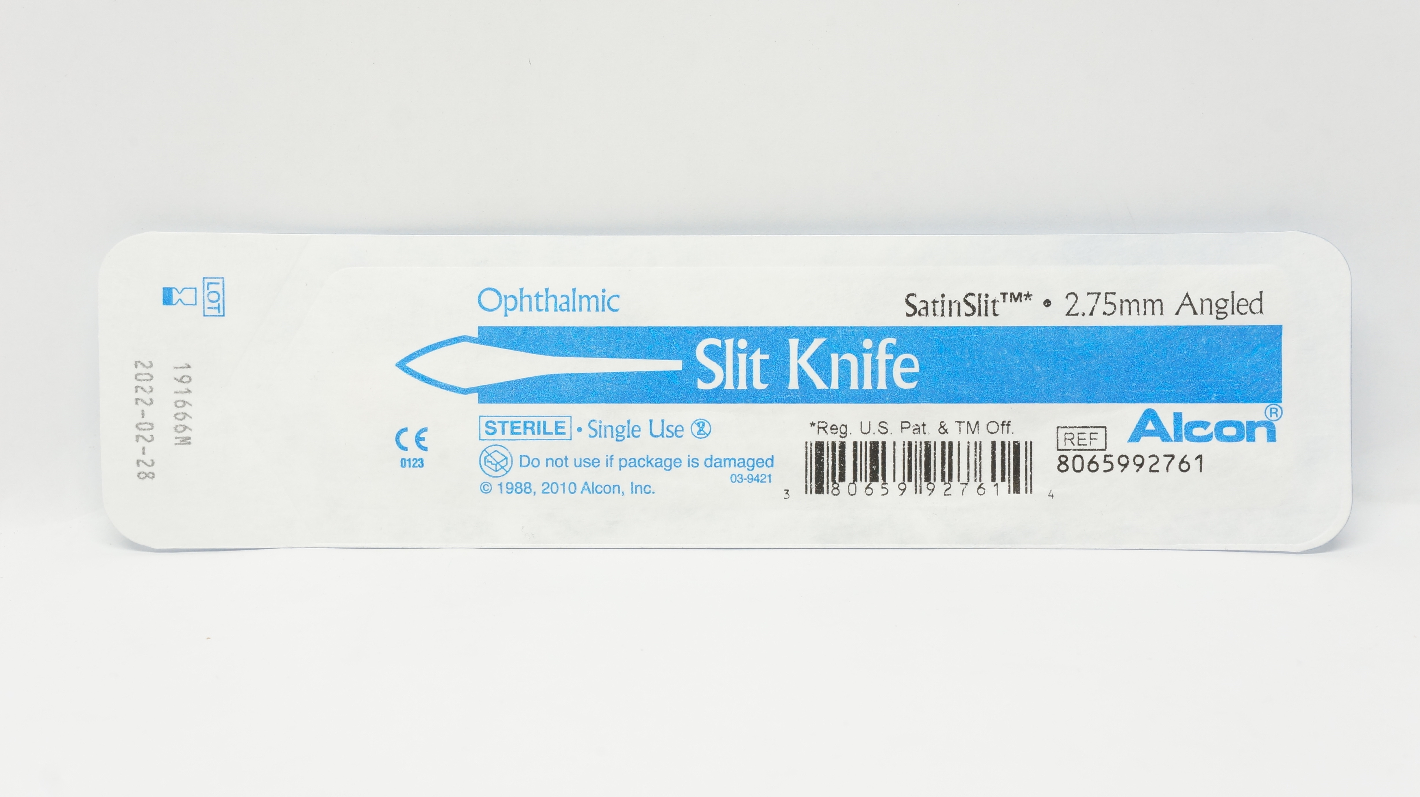 Alcon 8065992761 Ophthalmic Slit Knife 2.75mm Angled (x)