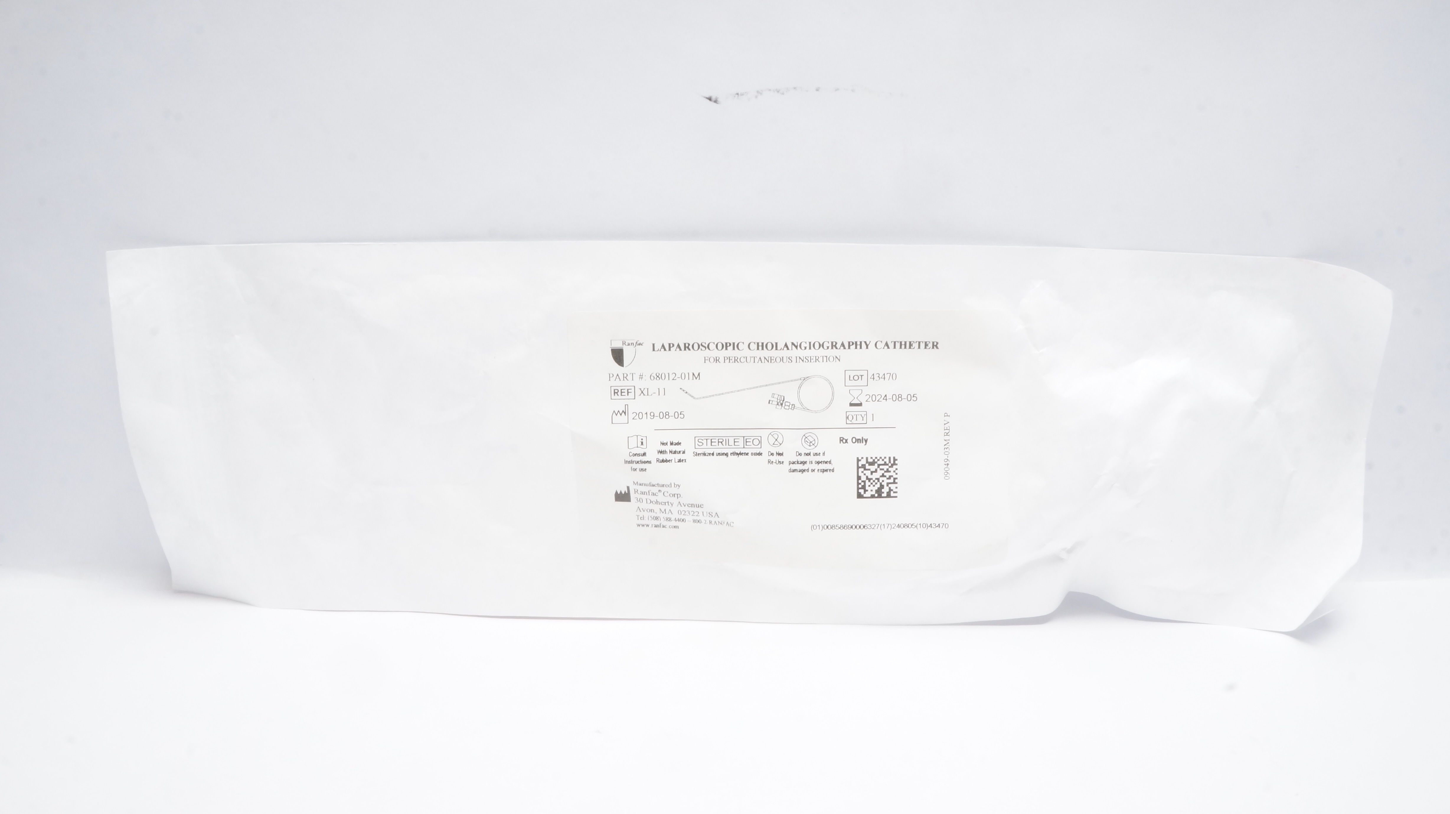 Ranfac XL-11 Laparoscopic Cholangiography Precutaneous  Cath. (x)