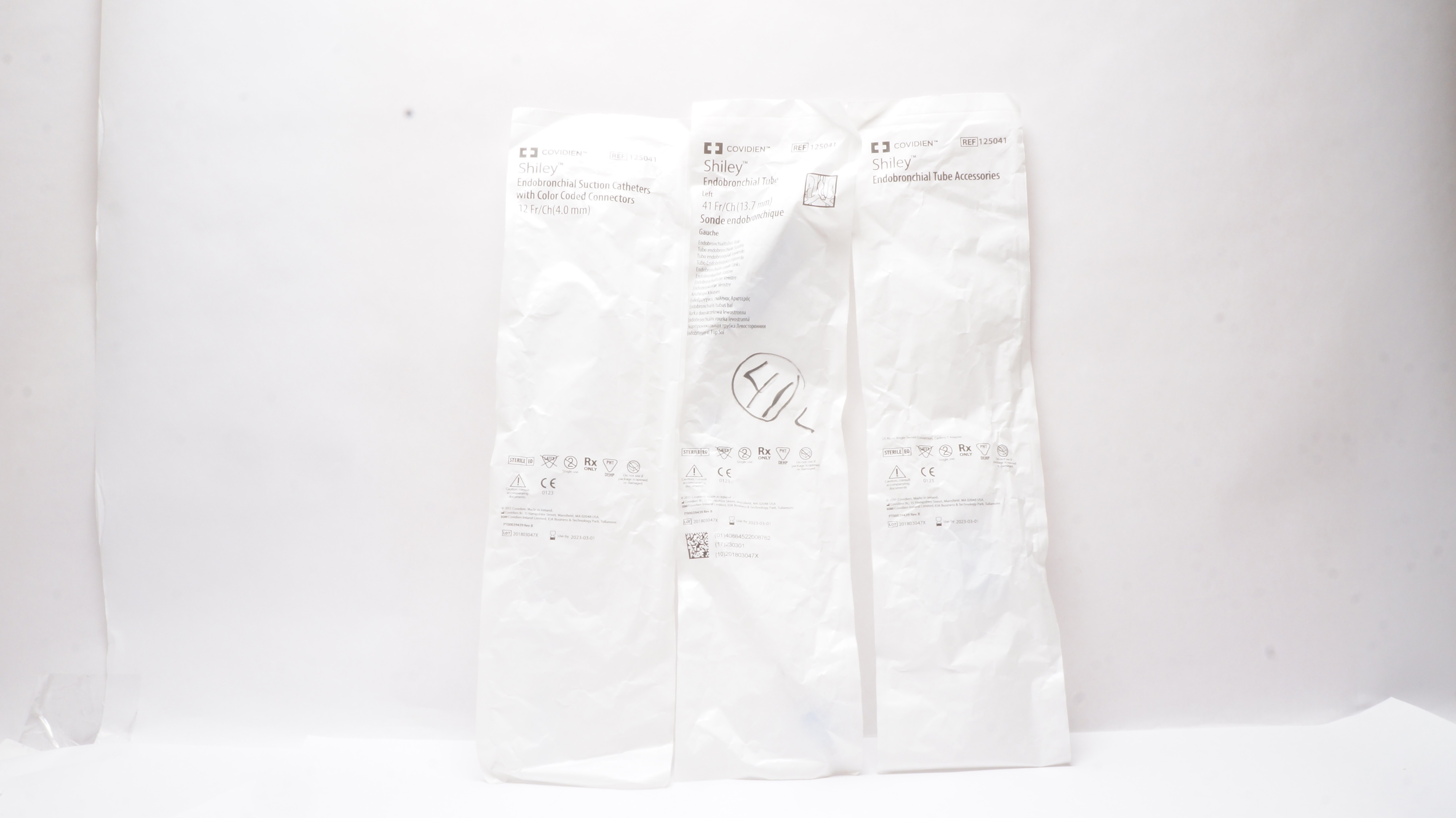 Covidien 125041 Shiley Endobronchial Caths.12Fr/Ch,Tube 41Fr/Ch & Accessories(x)