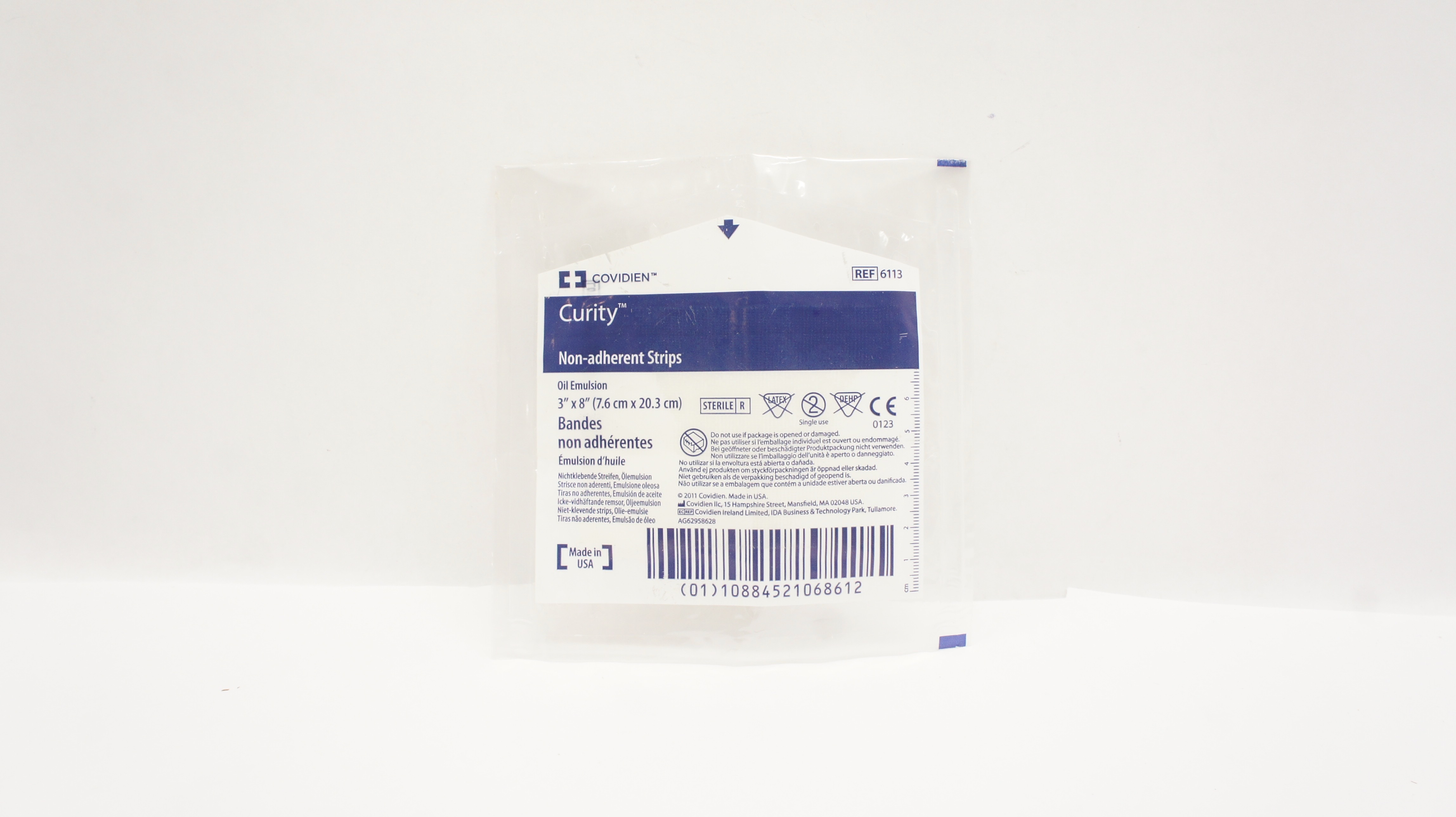Covidien 6113 Curity Non-Adherent Strips 3inch x 8inch (x)