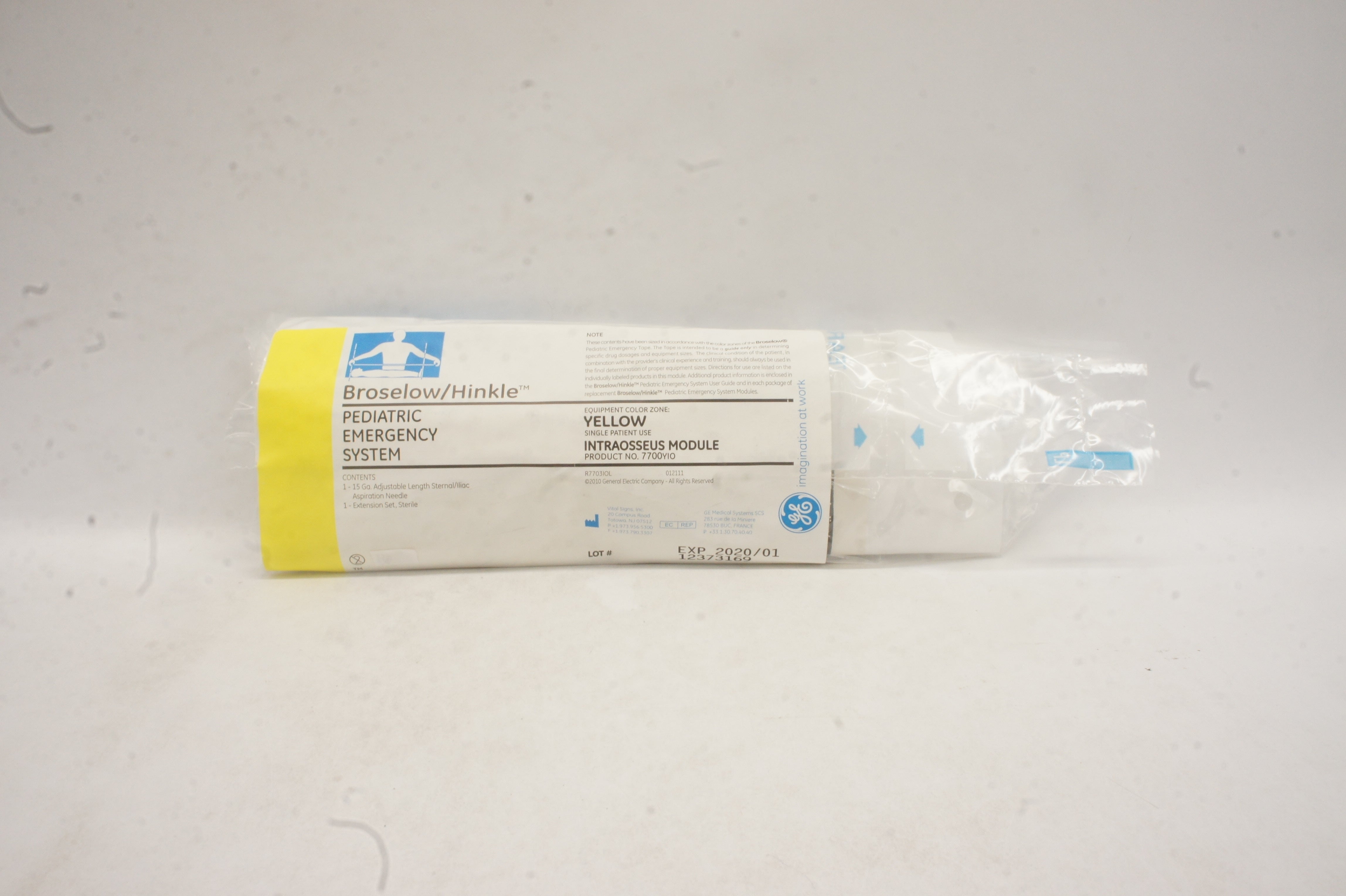 CareFusion 7700YIO Pediatric Emergency System Yellow Intraosseus Module (x)