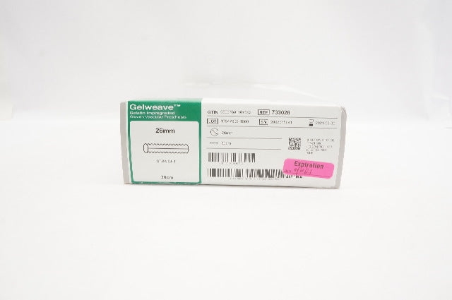 Vascutek 733026 Gelweave  Woven Vascular Prosthesis 26mm x30cm (x)
