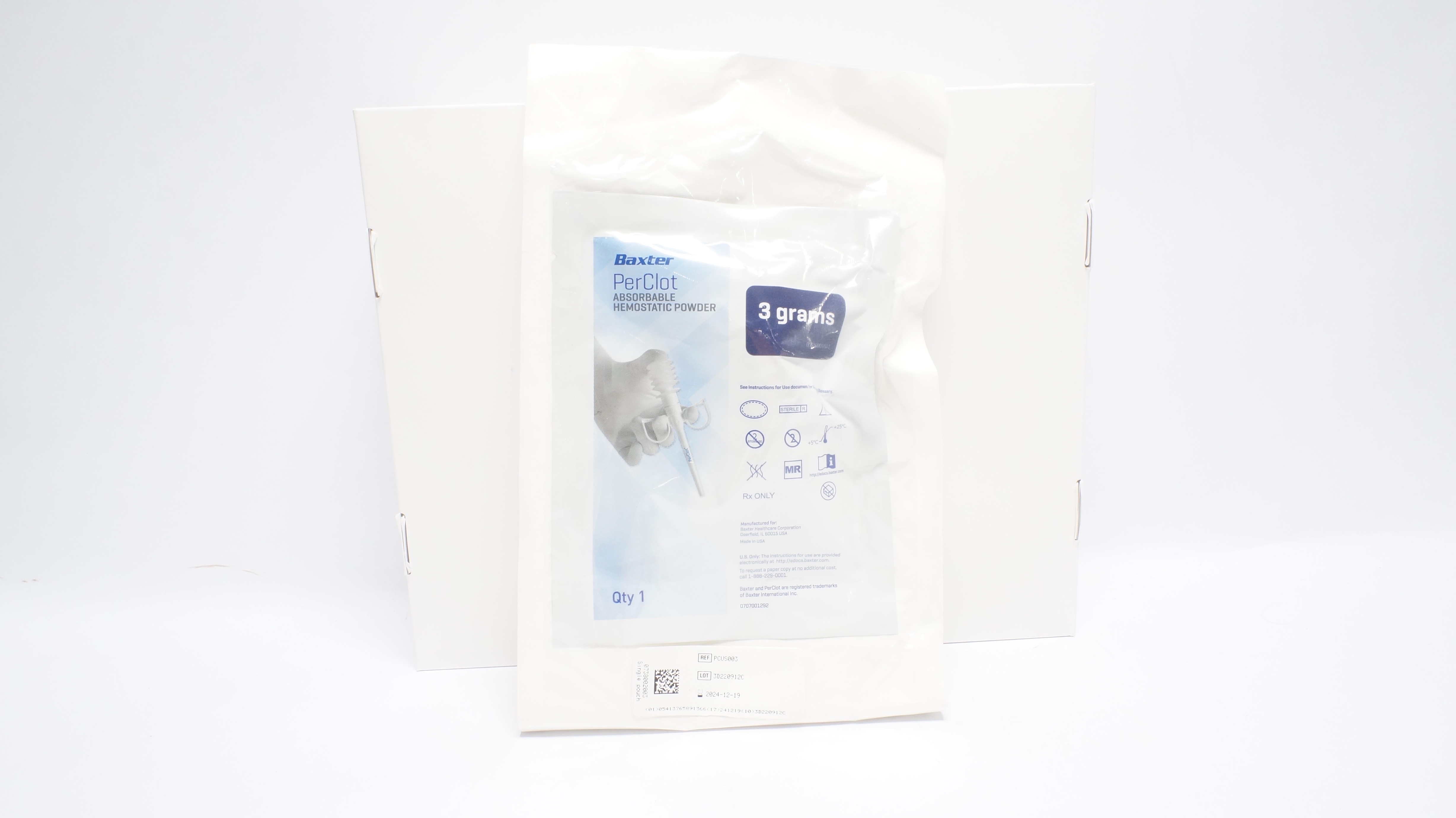 Baxter PCUS003 PerClot Absorbable Hemostatic Powder 3grams (x)