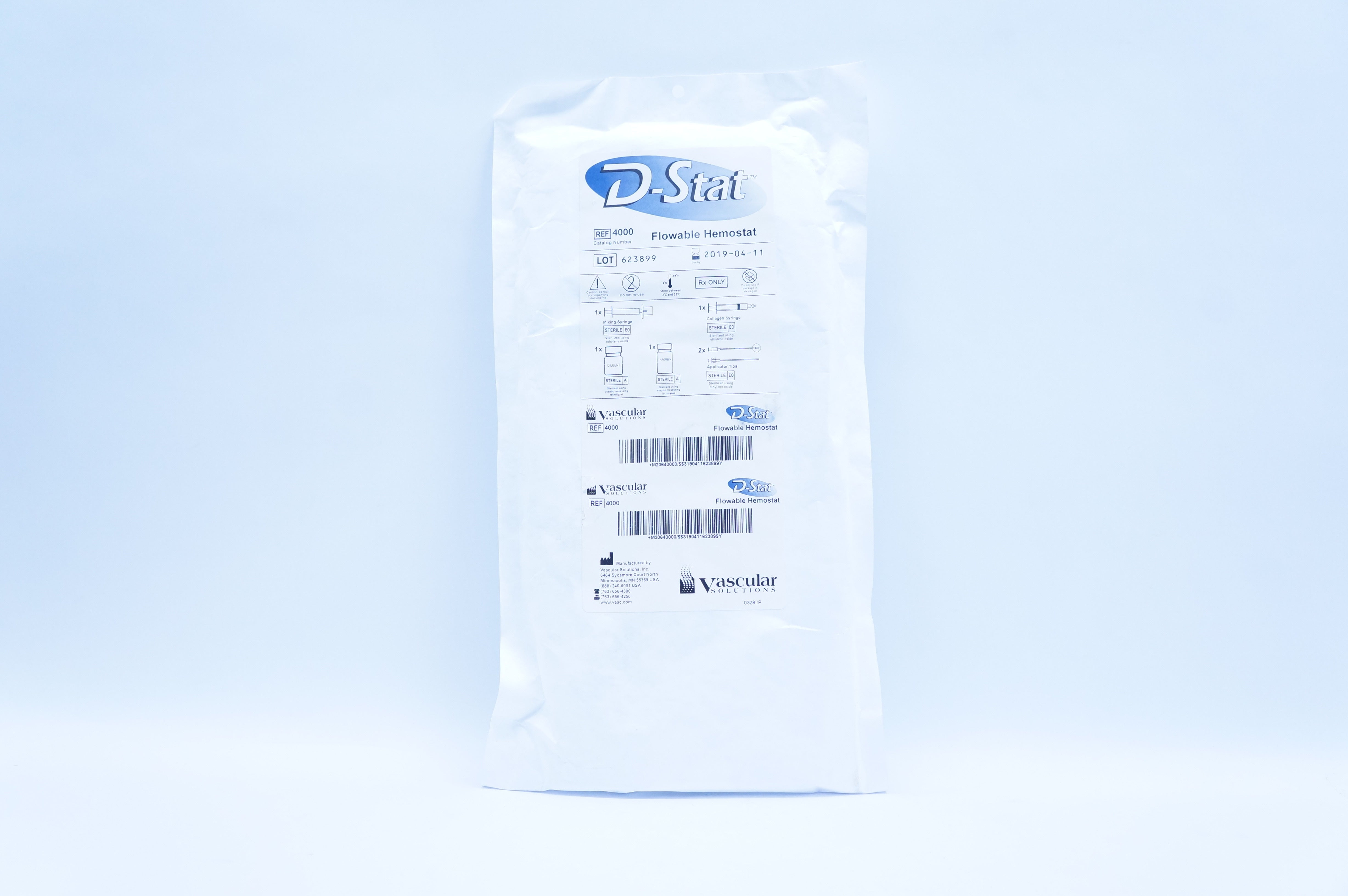 Vascular 4000 D-Stat Flowable Hemostat (x)