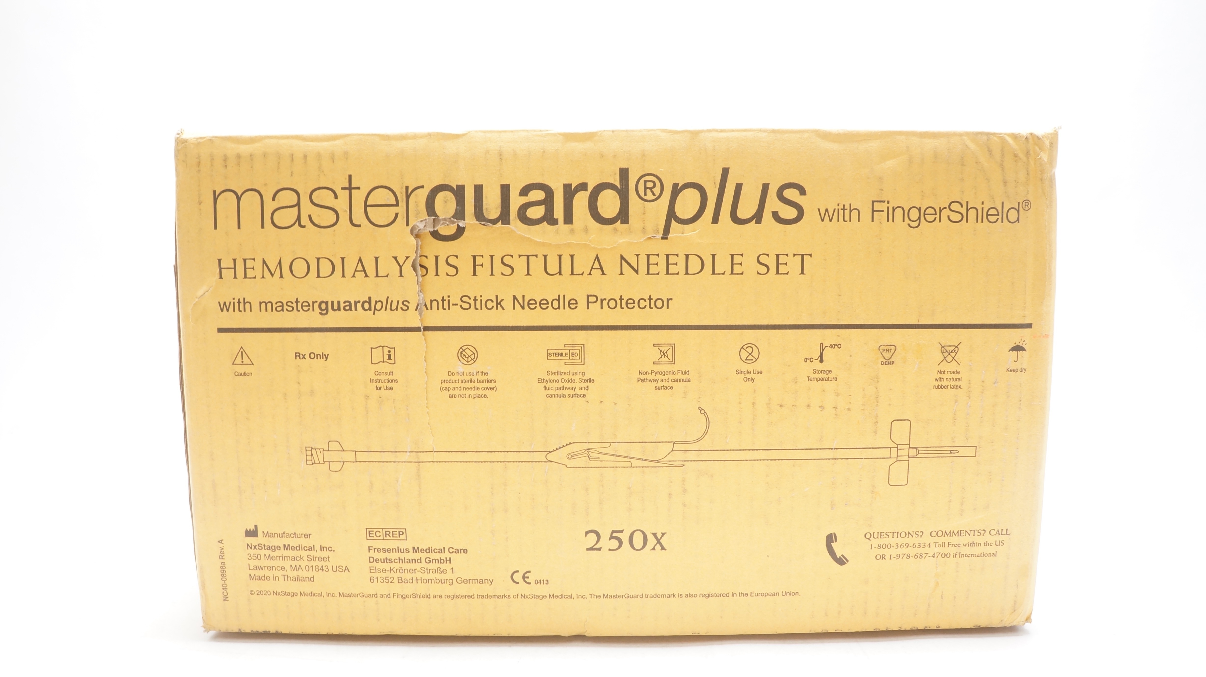 NxStage S97017MGP Hemodialysis Fistula Ndle Set 17Ga x 11/4inch Box