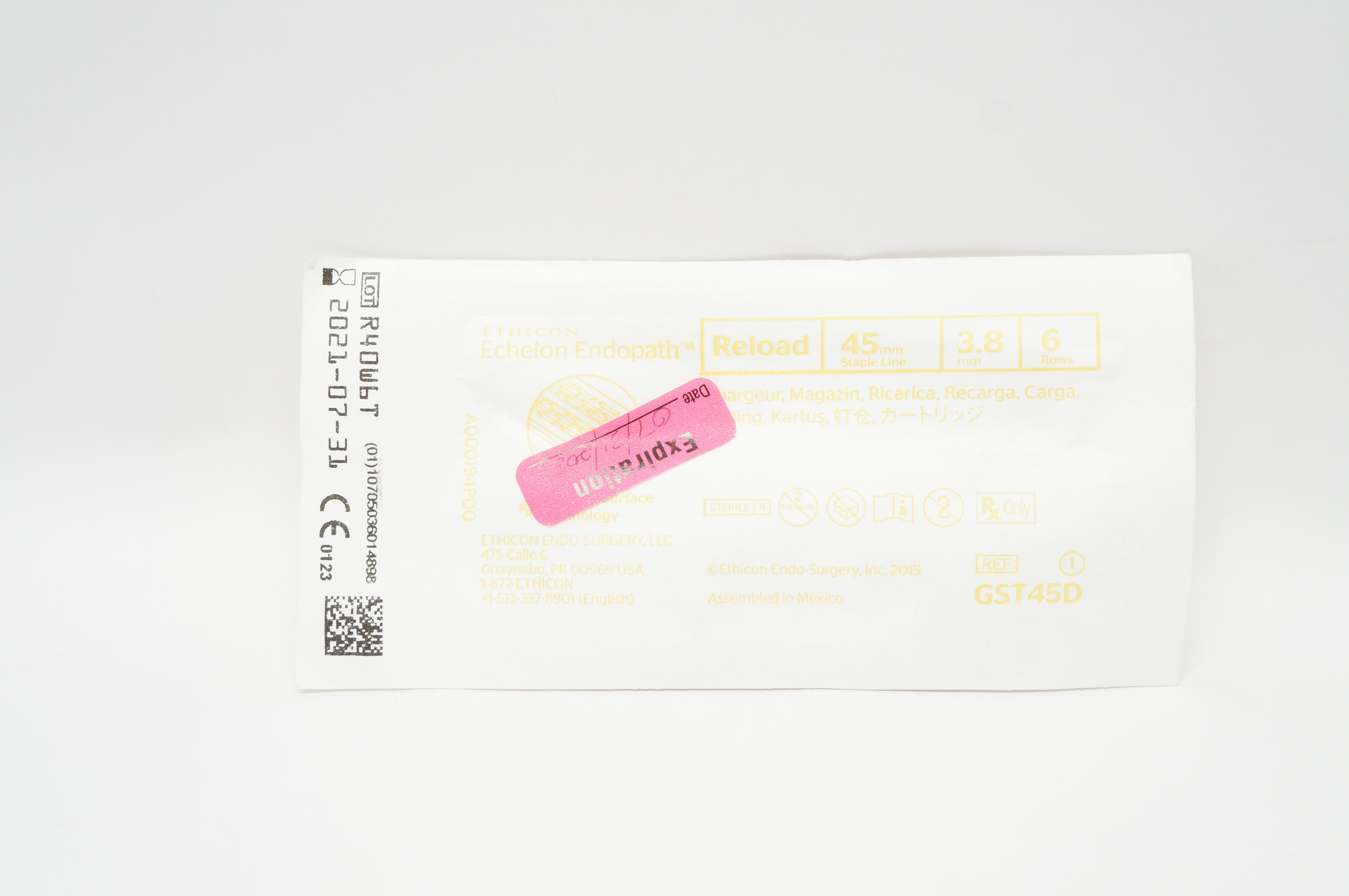 Ethicon GST45D Echelon Endopath Reload 45mm x 3.8mm 6 Rows (x)