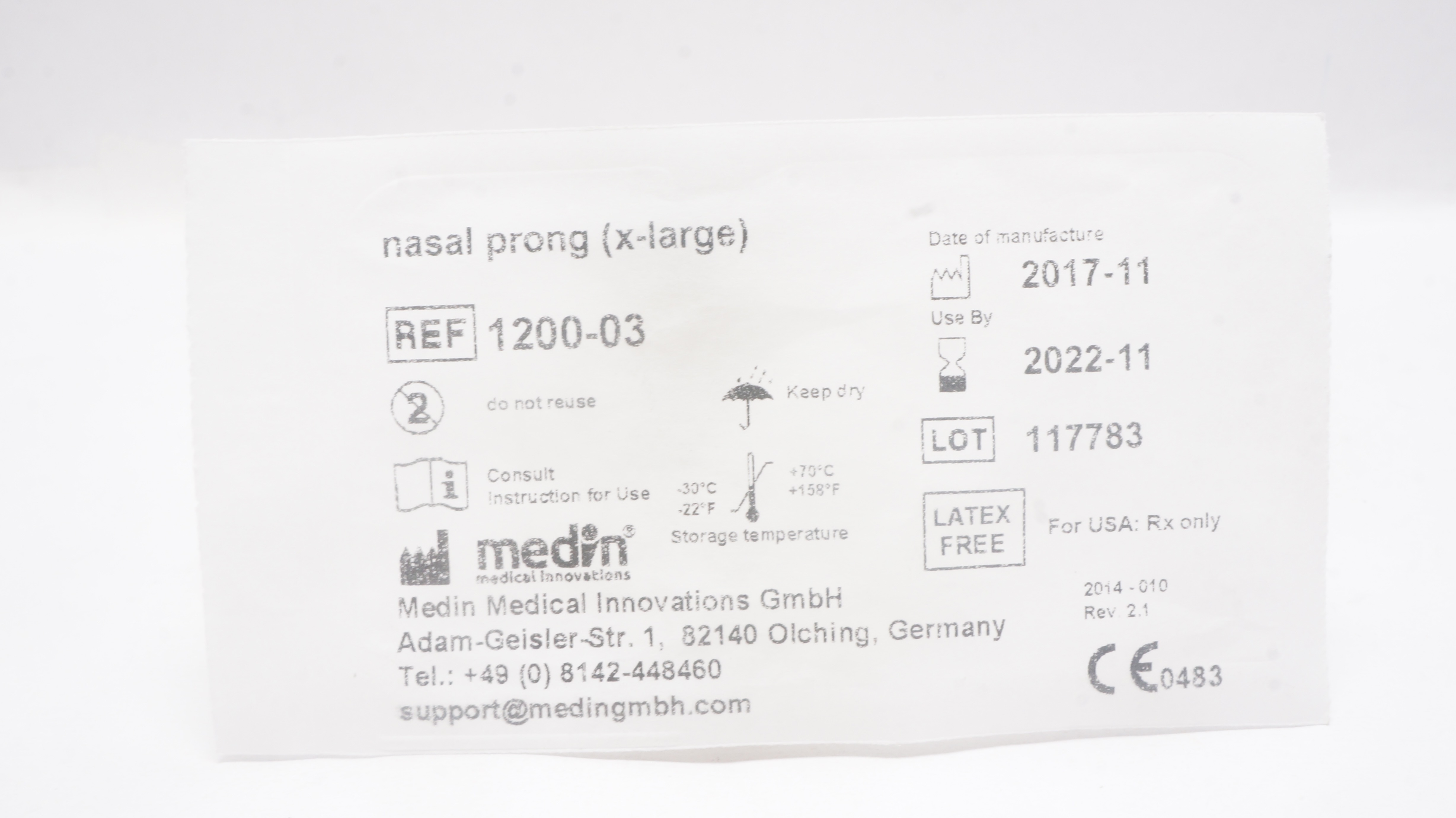Medin Medical 120003 Nasal Prong, XLarge (x)