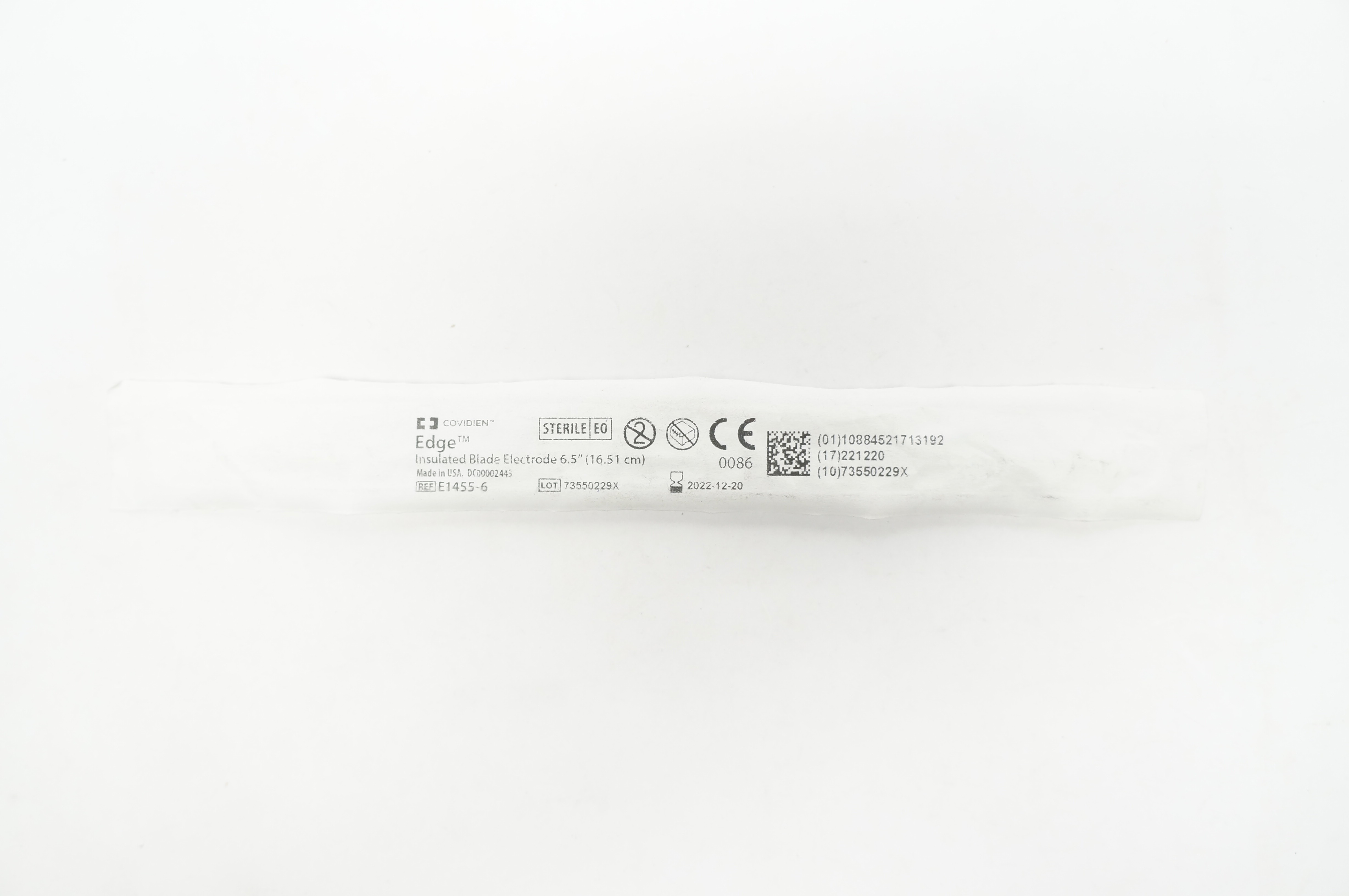Covidien E1455-6 Edge Insulated Blade Electrode 6.5inch