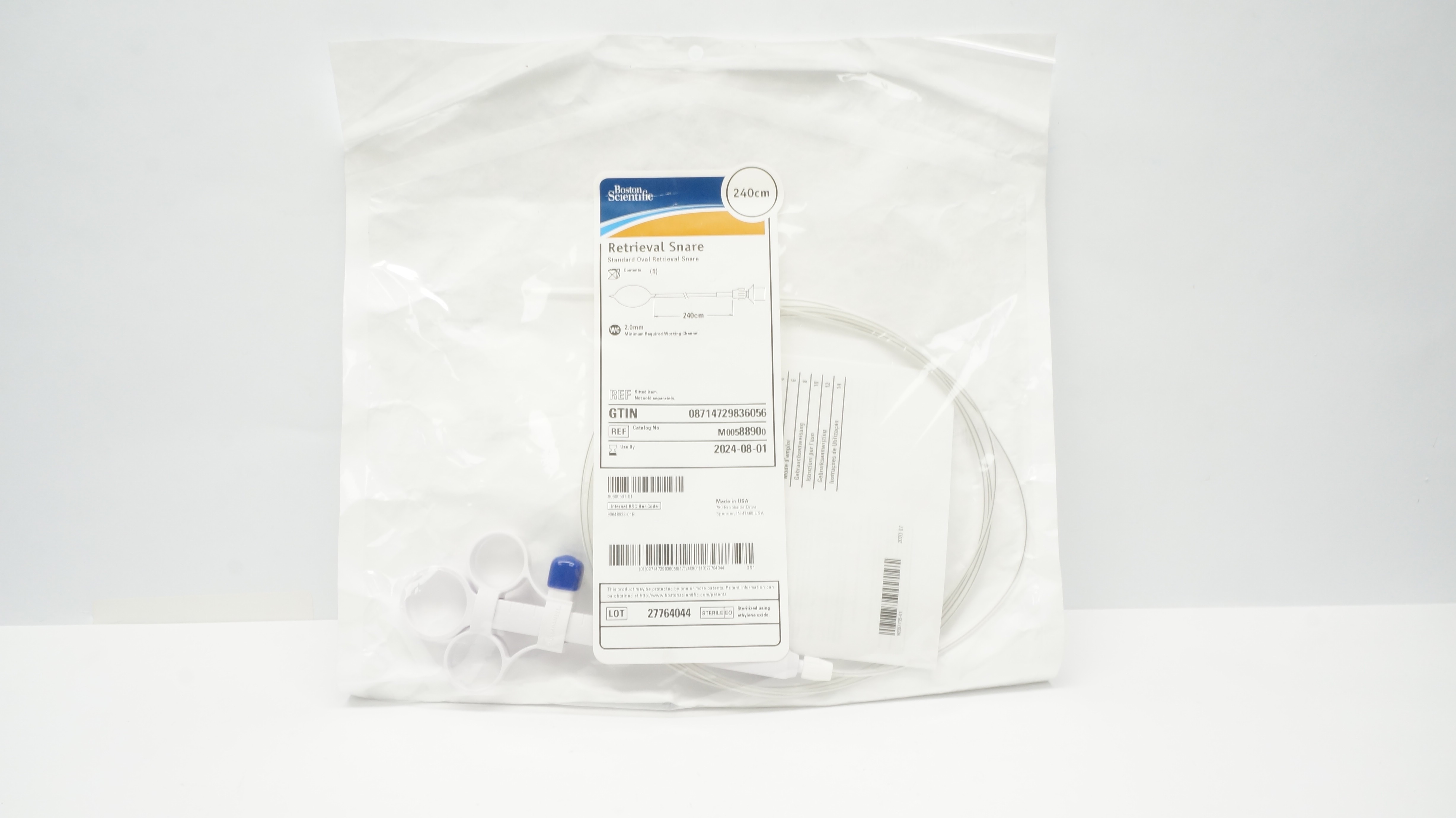 Boston Scientific M00588900 Retrieval Snare Standard Oval 240cm (x)