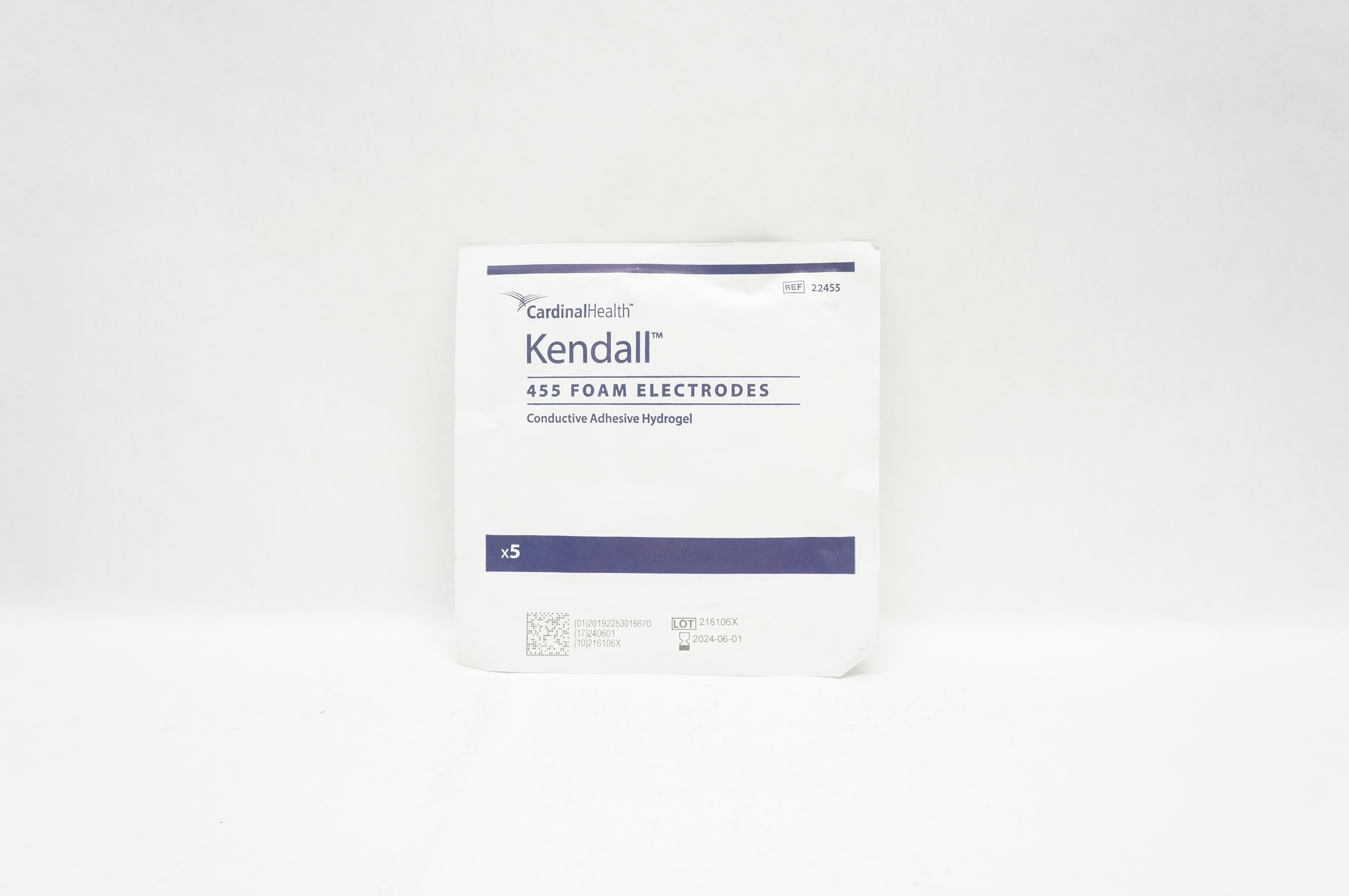 Cardinal Health 22455 Kendall 455 Foam Electrodes - Pack of 5