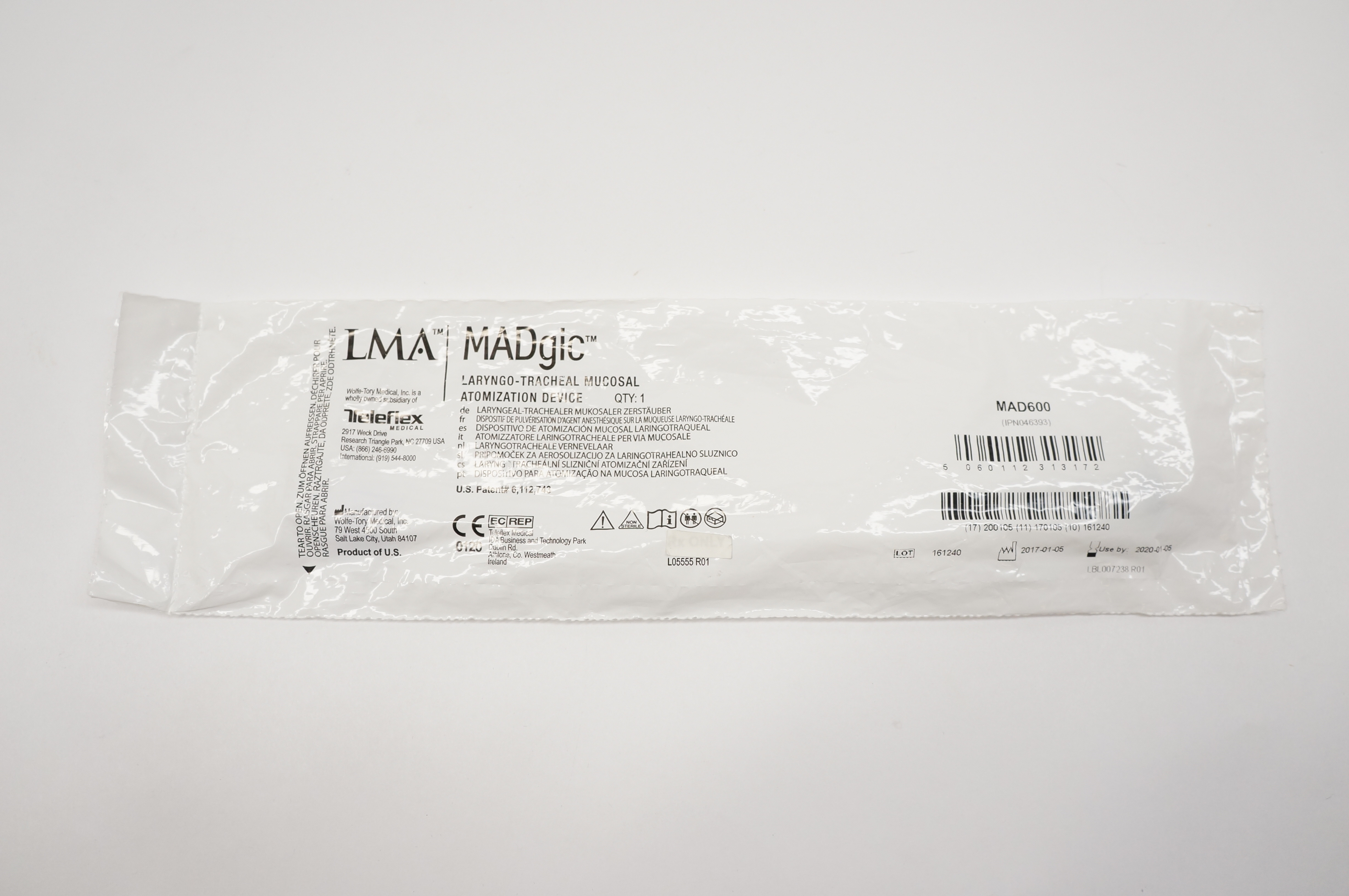 Teleflex MAD600 LMA MADgic Laryngo-Tracheal Mucosal Atomization Device (x)