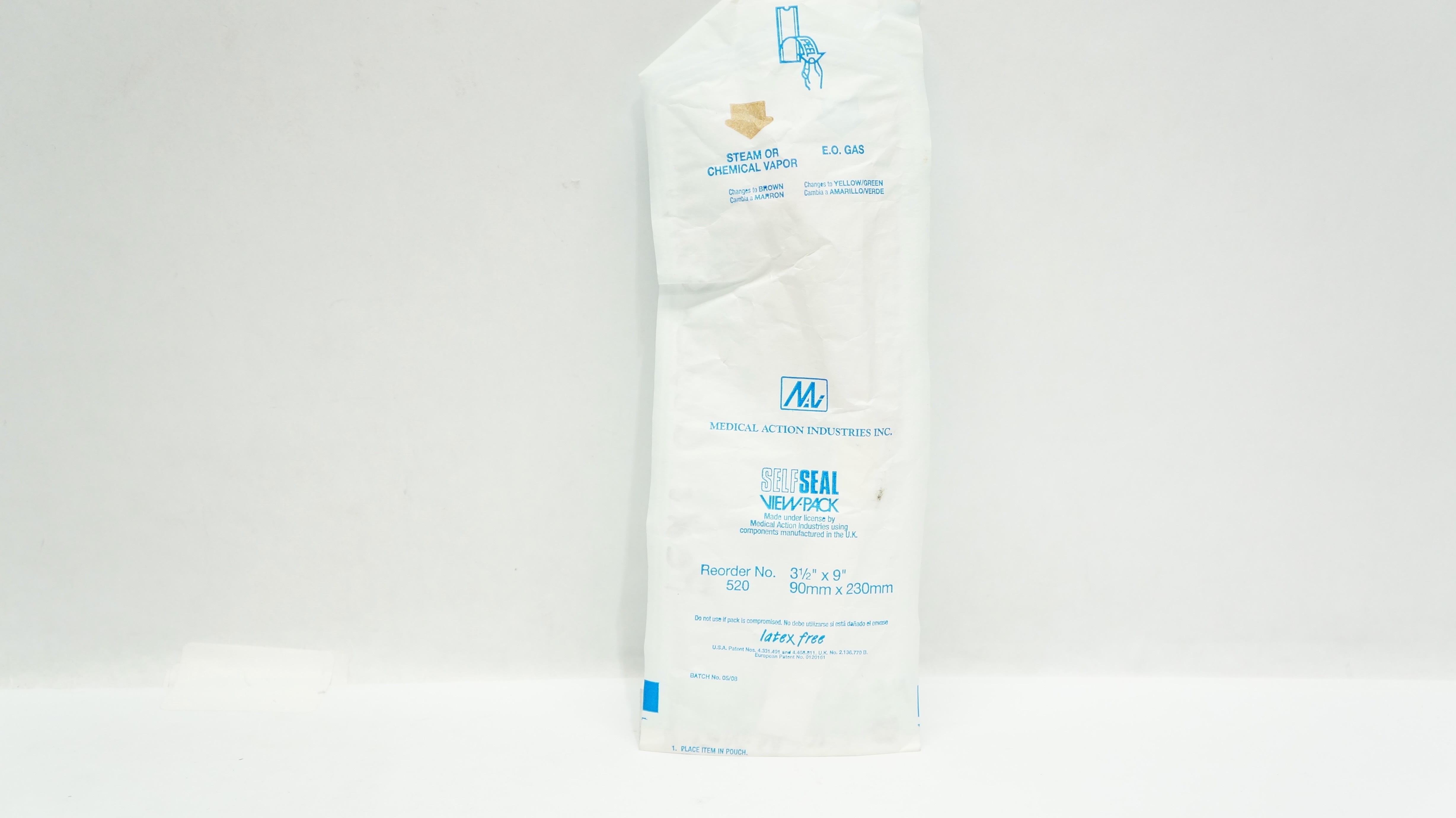 Medical Action Industries 520 SelfSeal View Pack 3-1/2inch x 9inch