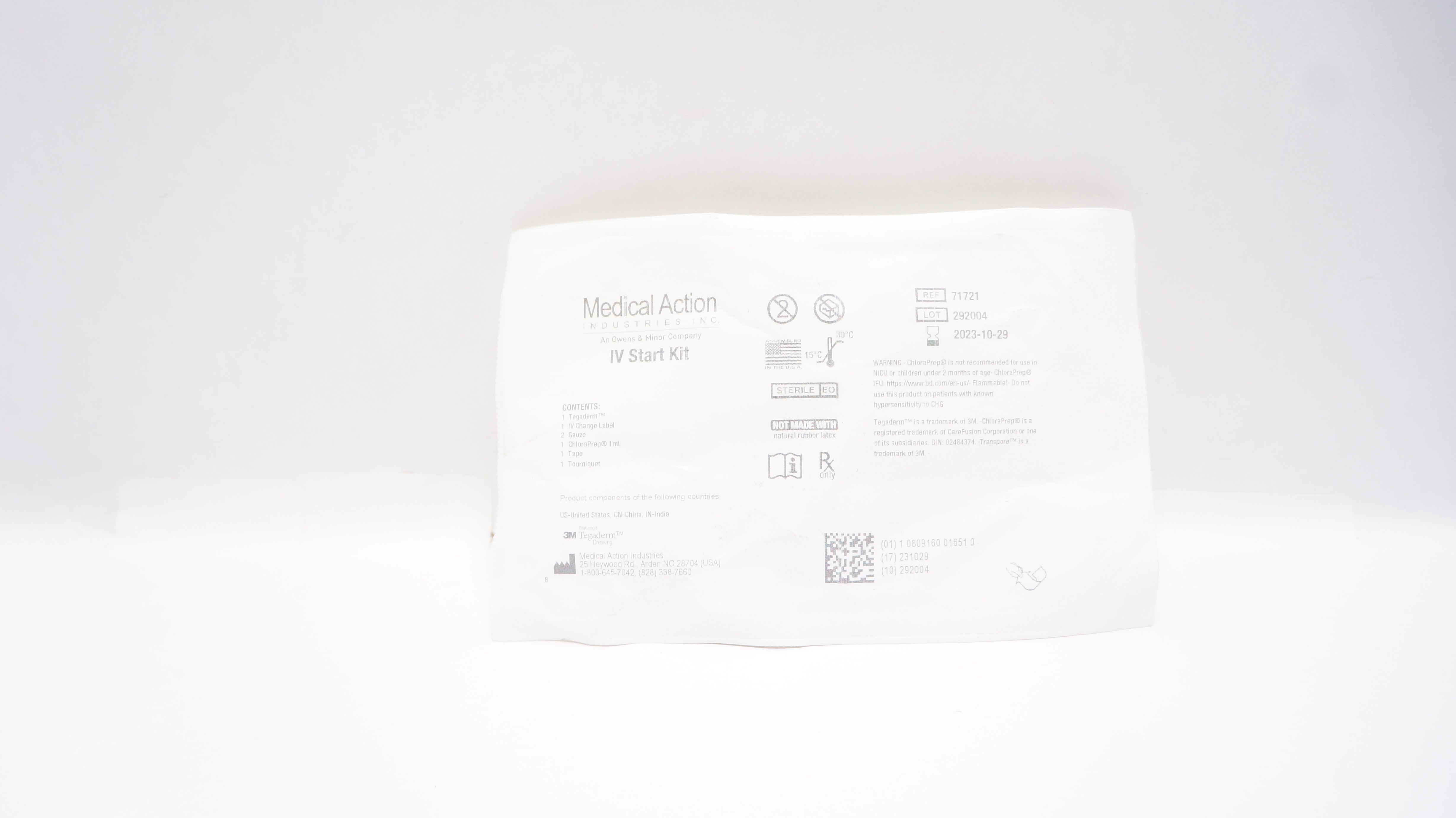 Medical Action 71721 3M Tegaderm Industries IV Start Kit (x)
