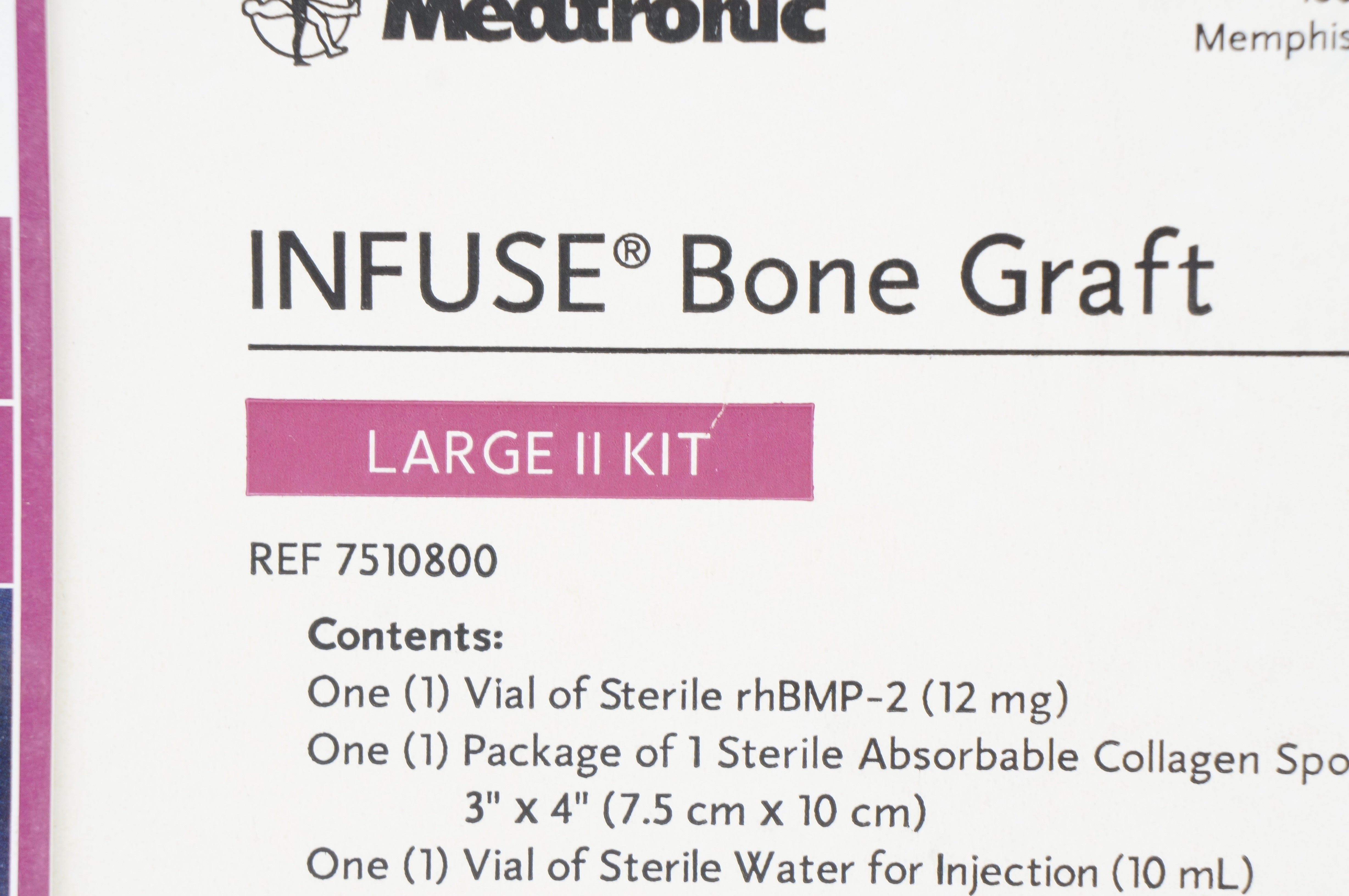 Medtronic 7510800 Infuse Bone Graft rhBMP -2 +ACS Large II