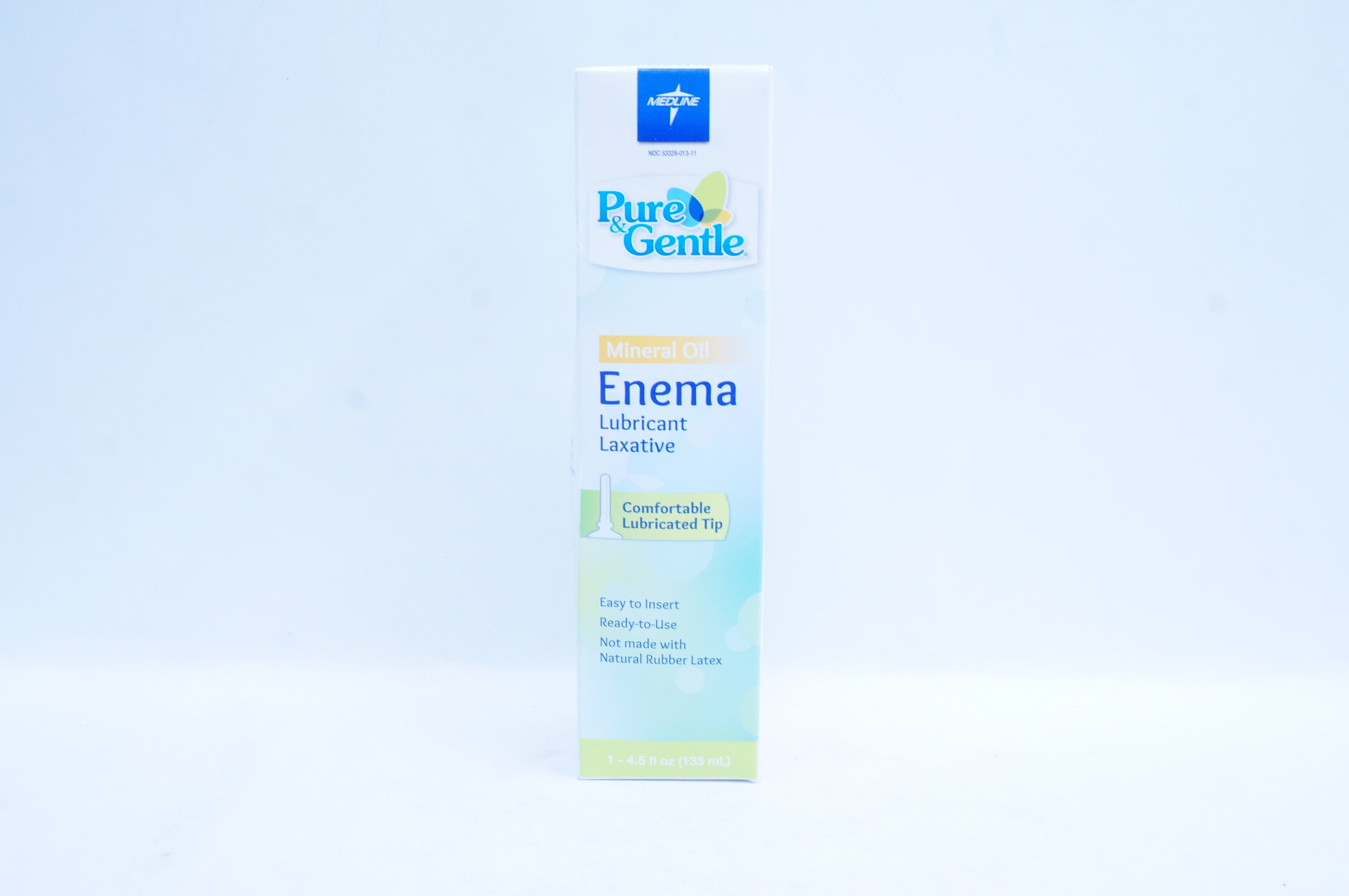 Medline 53329-013-11 Pure and Gentle Enema Laxative, Saline, 133 mL