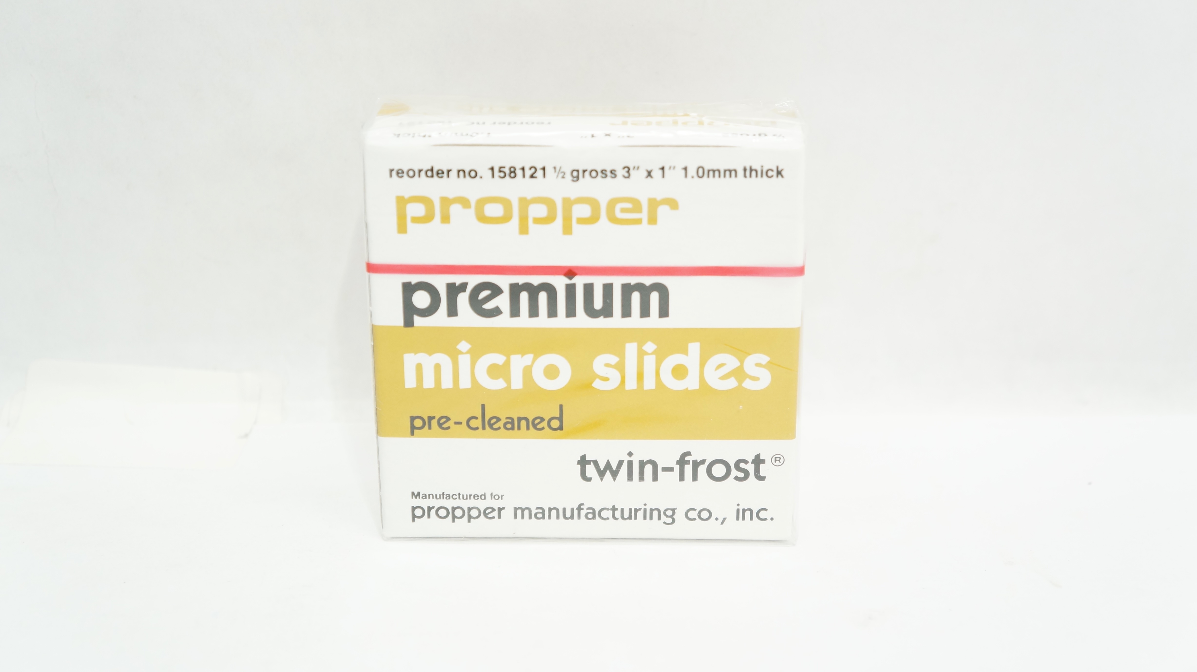 Propper 158121 Premium Micro Slides Pre-Cleaned Twin-Frost 1/2Gross 3 x ...