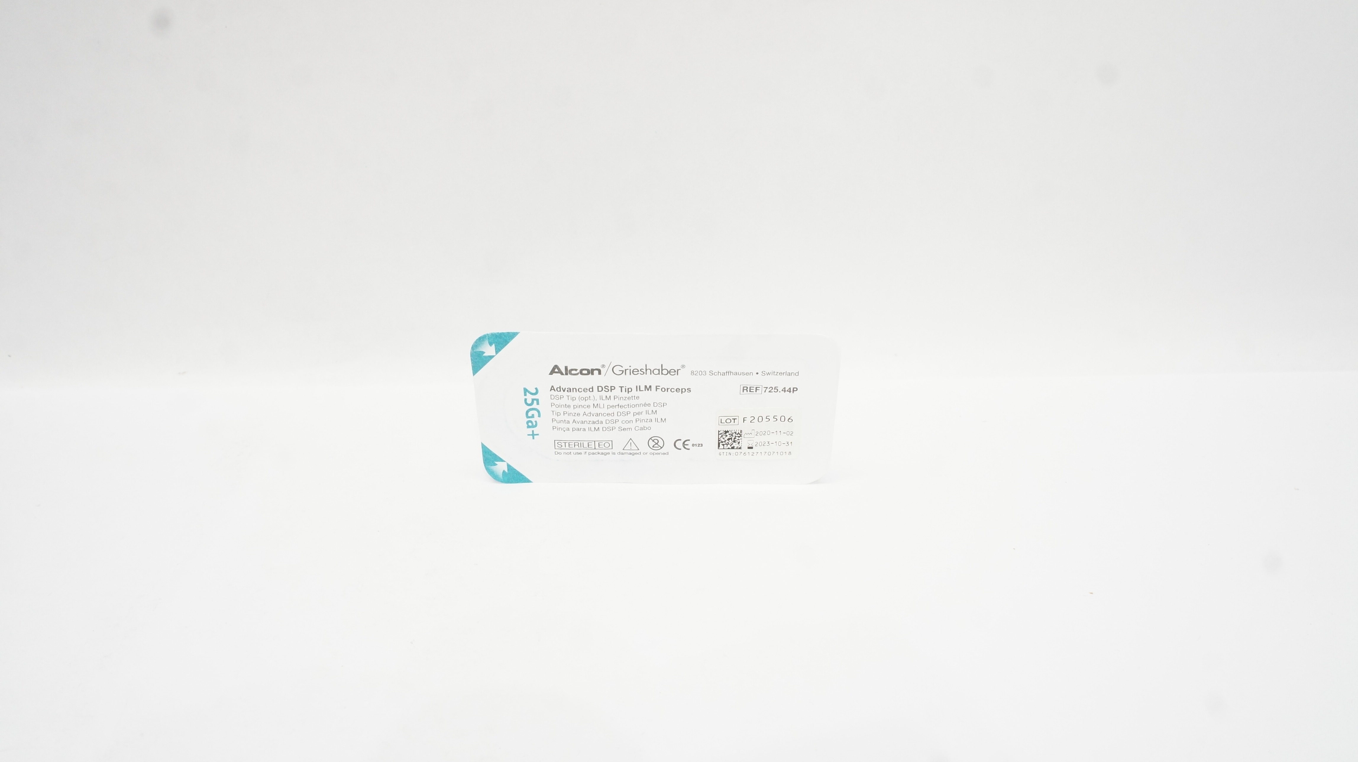 Alcon 725.44P Grieshaber Advanced DSP TIP ILM Forceps 25Ga+ (x)