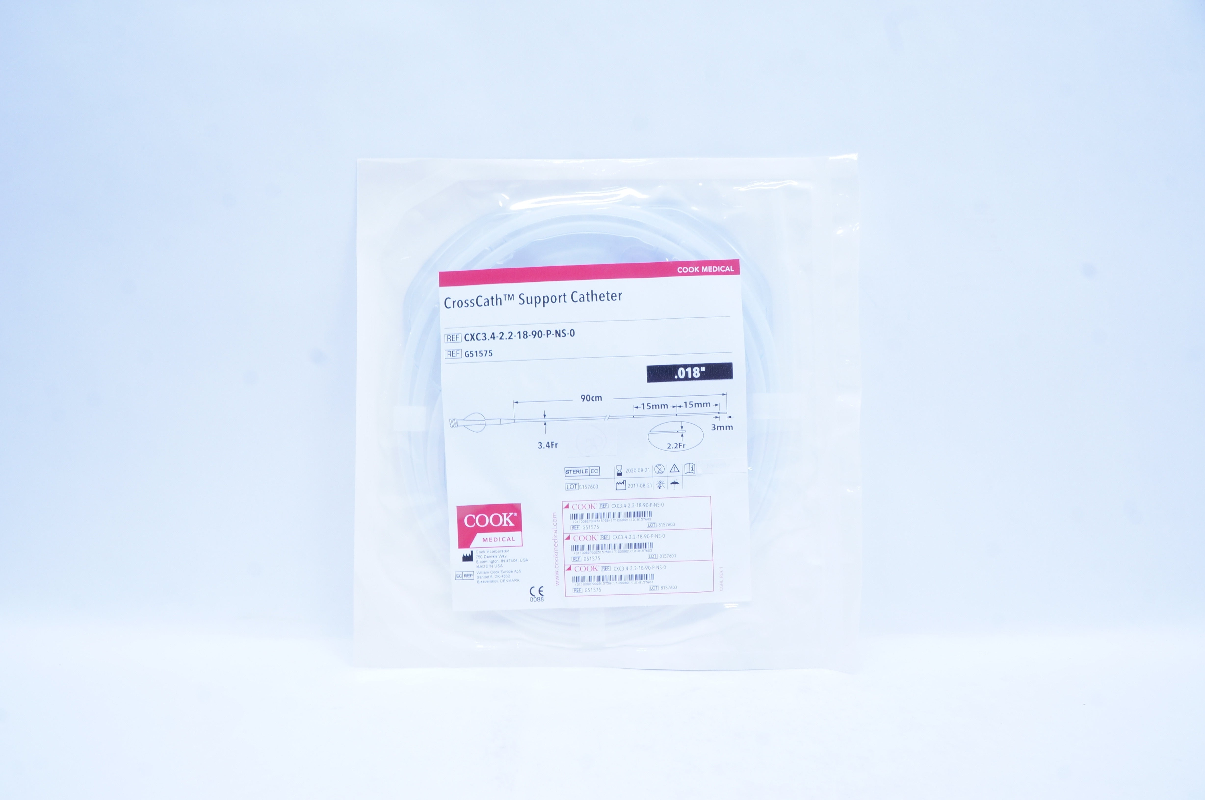Cook Medical G51575 CrossCath Support Cath. .018inch (x)