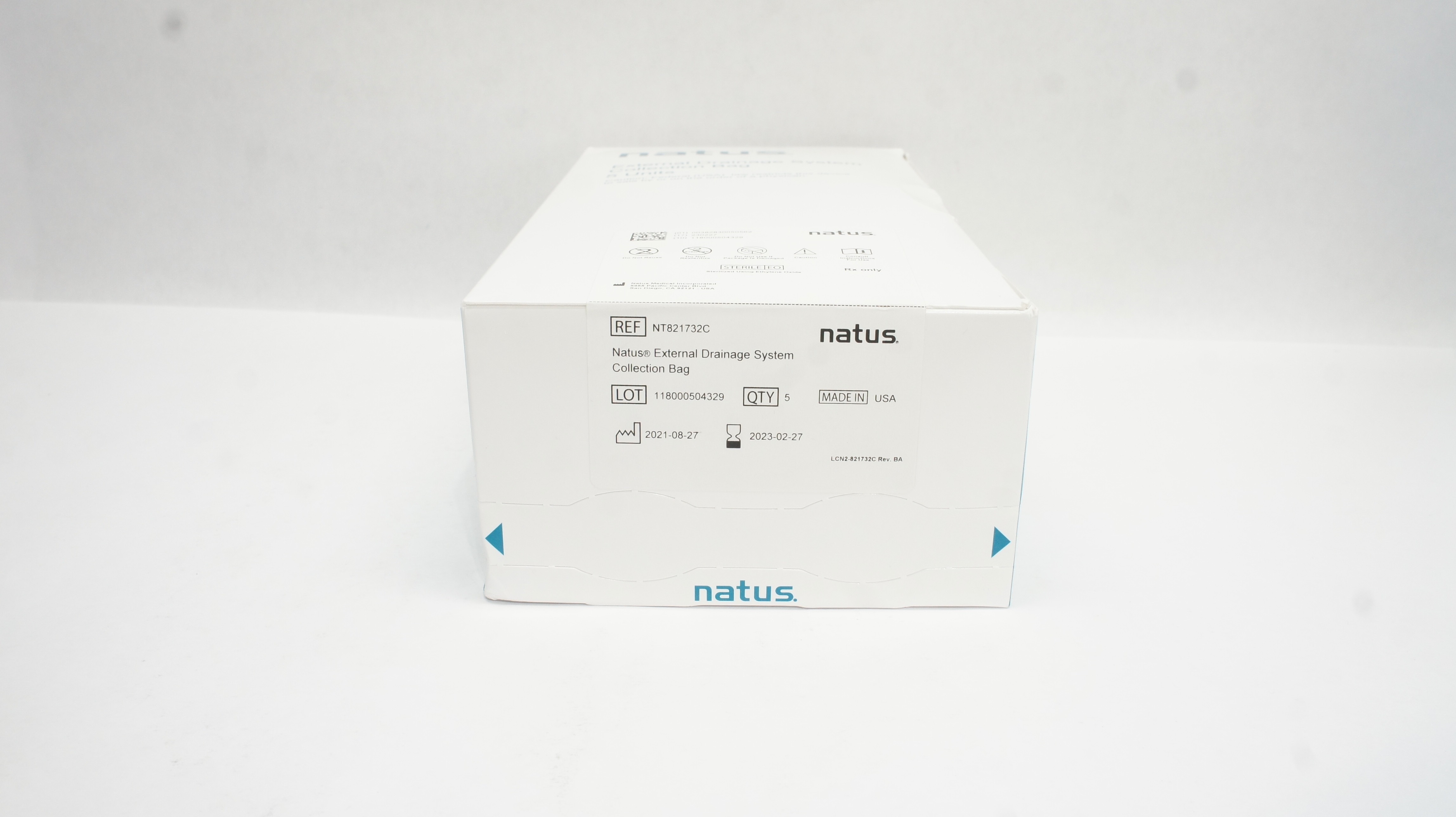 Natus NT821732C External Drainage System Collection Bag (x) Box of 4
