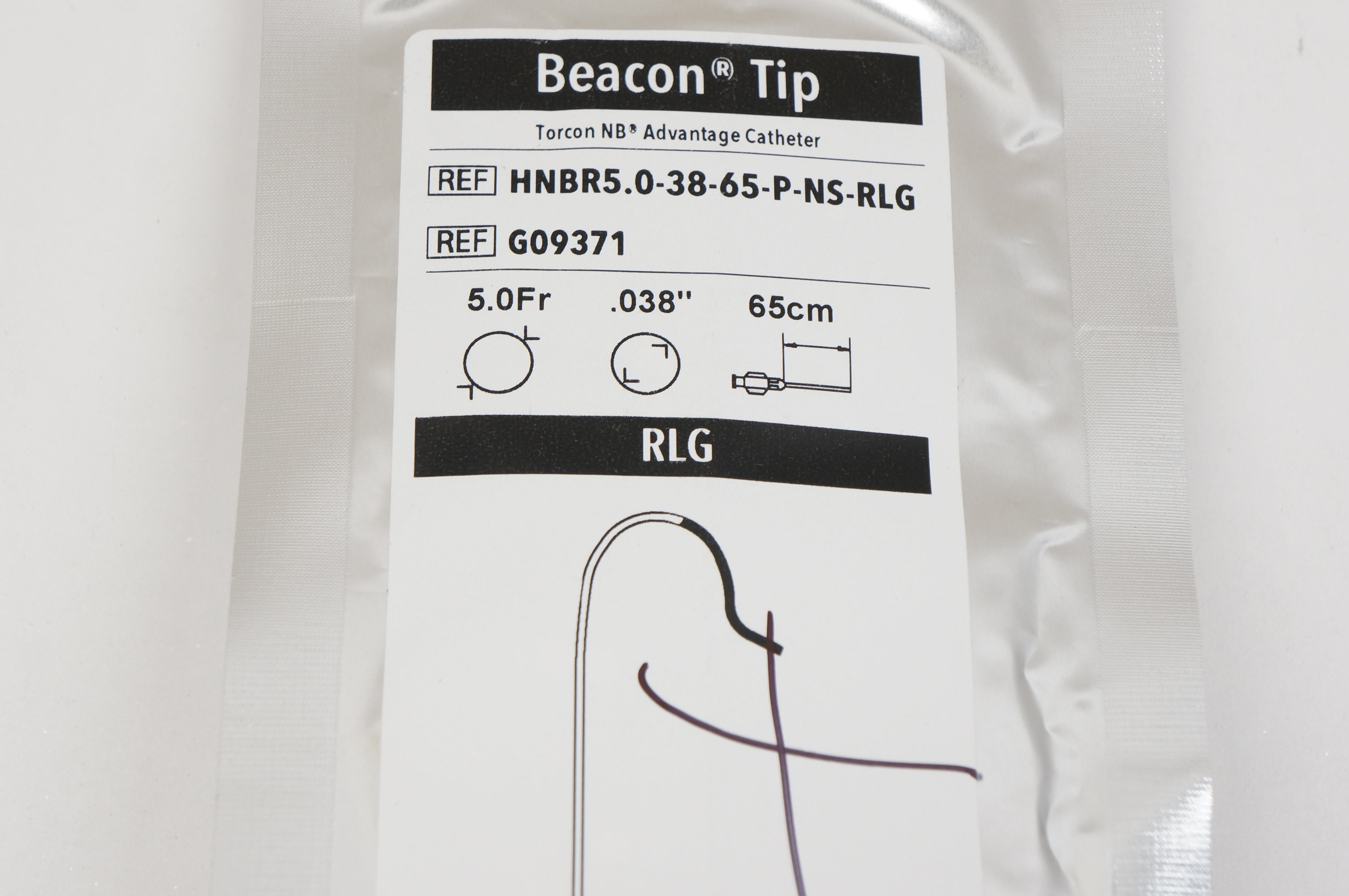 Cook Medical G09371 Beacon Tip Torcon NB Advantage Cath. 5Fr. x 0.038inx65cm (x)