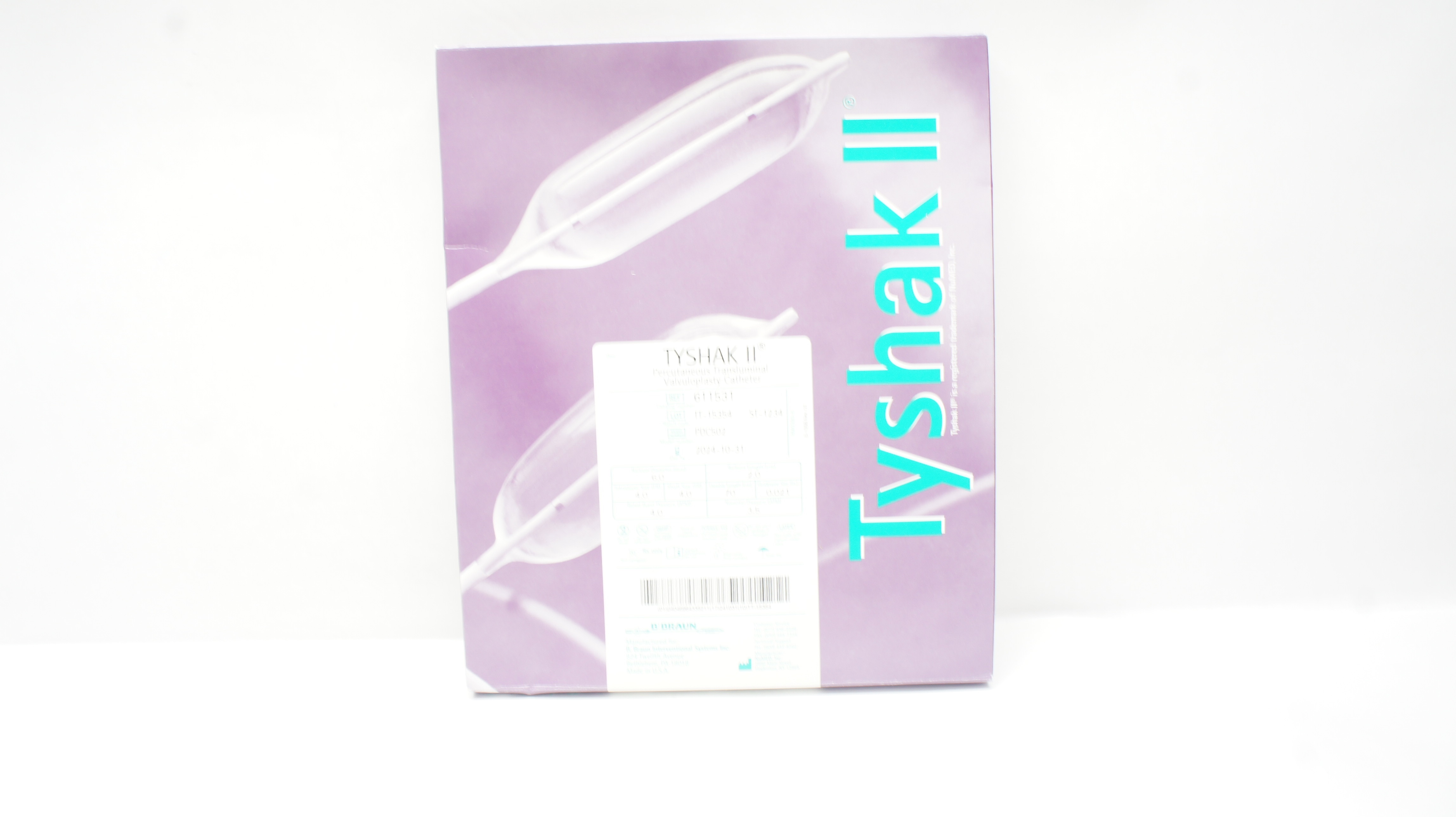 B.Braun 611531 TYSHAK II Percutaneous Transluminal Valvuloplasty Cath.