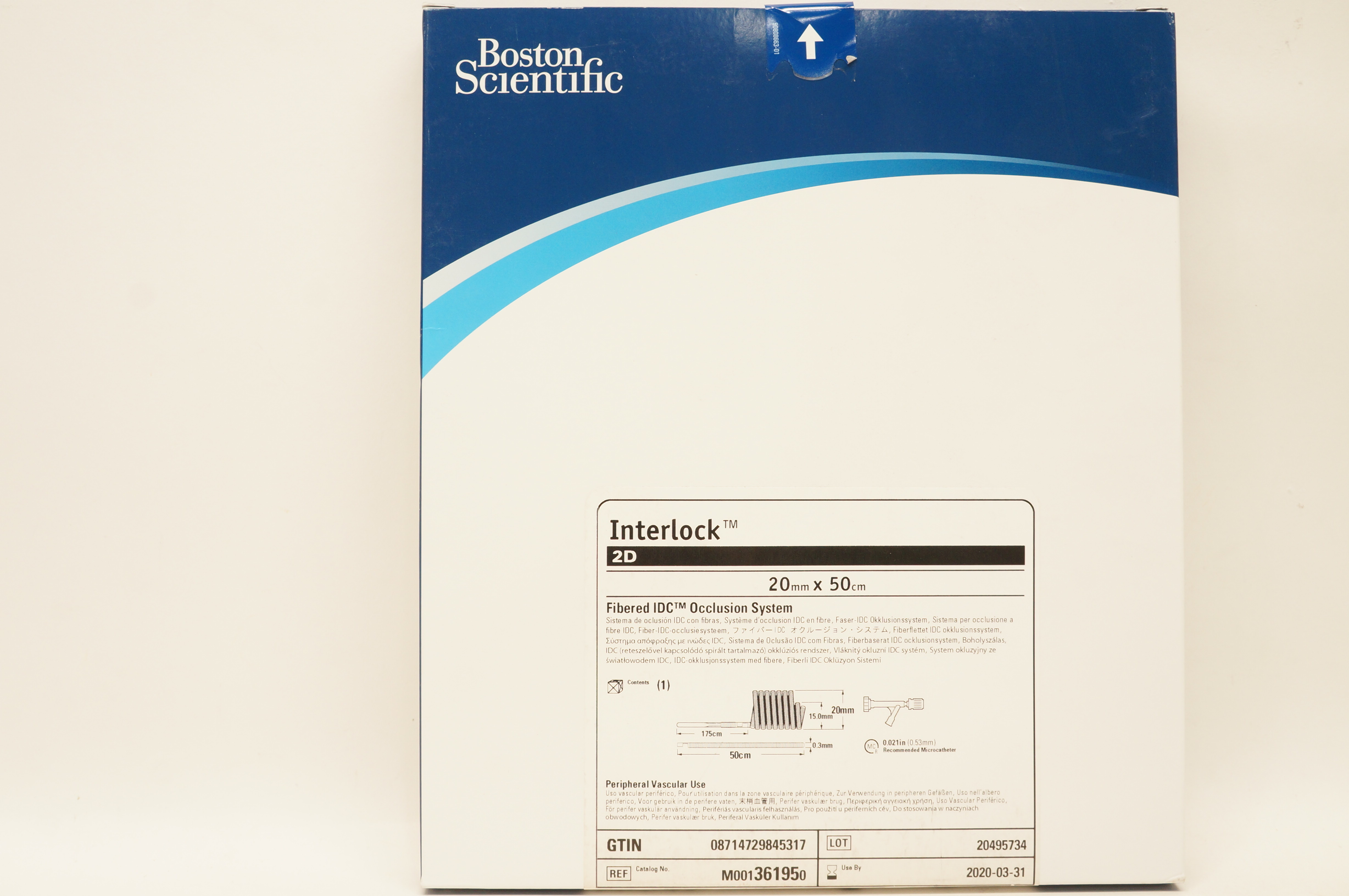 Boston Scientific 36195 InterLock Fibered IDC Occlusion System 20mm x 50cm (x)