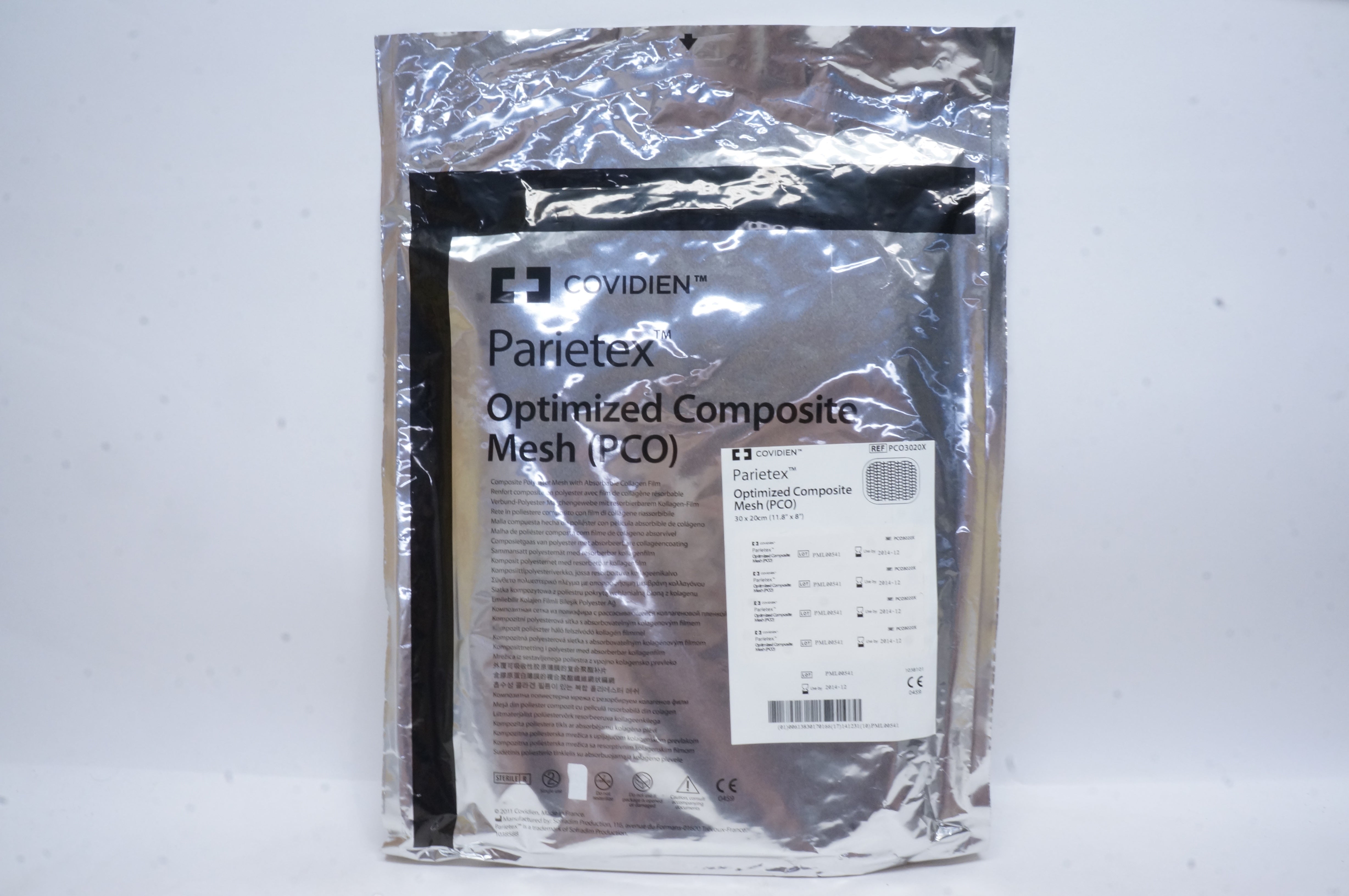 Covidien PCO3020X Parietex Optimized Composite Mesh 30cm X 20cm x covidien-pco3020x-parietex-optimized-composite-mesh-30cm-x-20cm-x