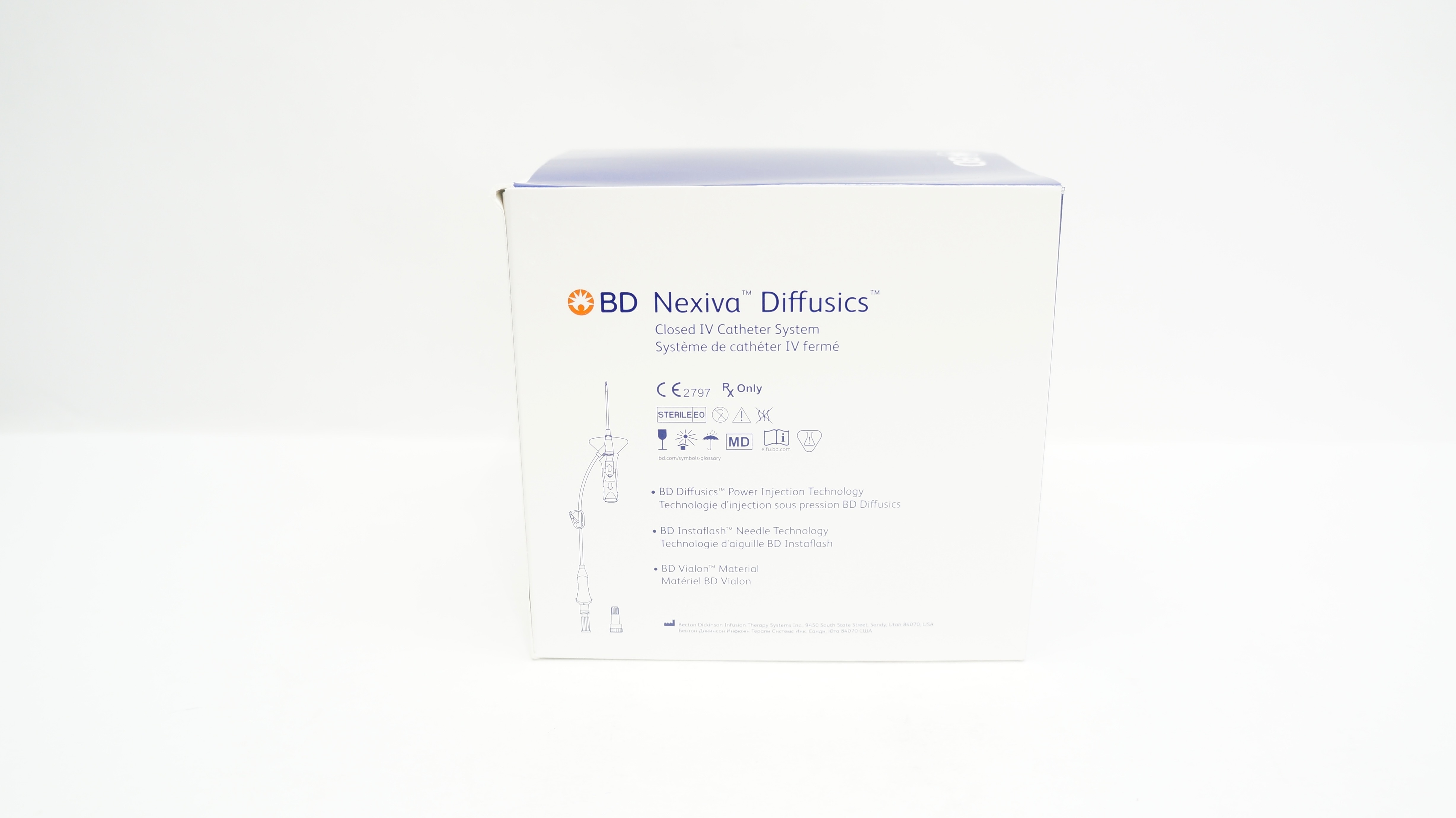 BD 383591 Nexiva Diffusics Closed IV Cath. System 22Ga x 1.00inch - Box ...