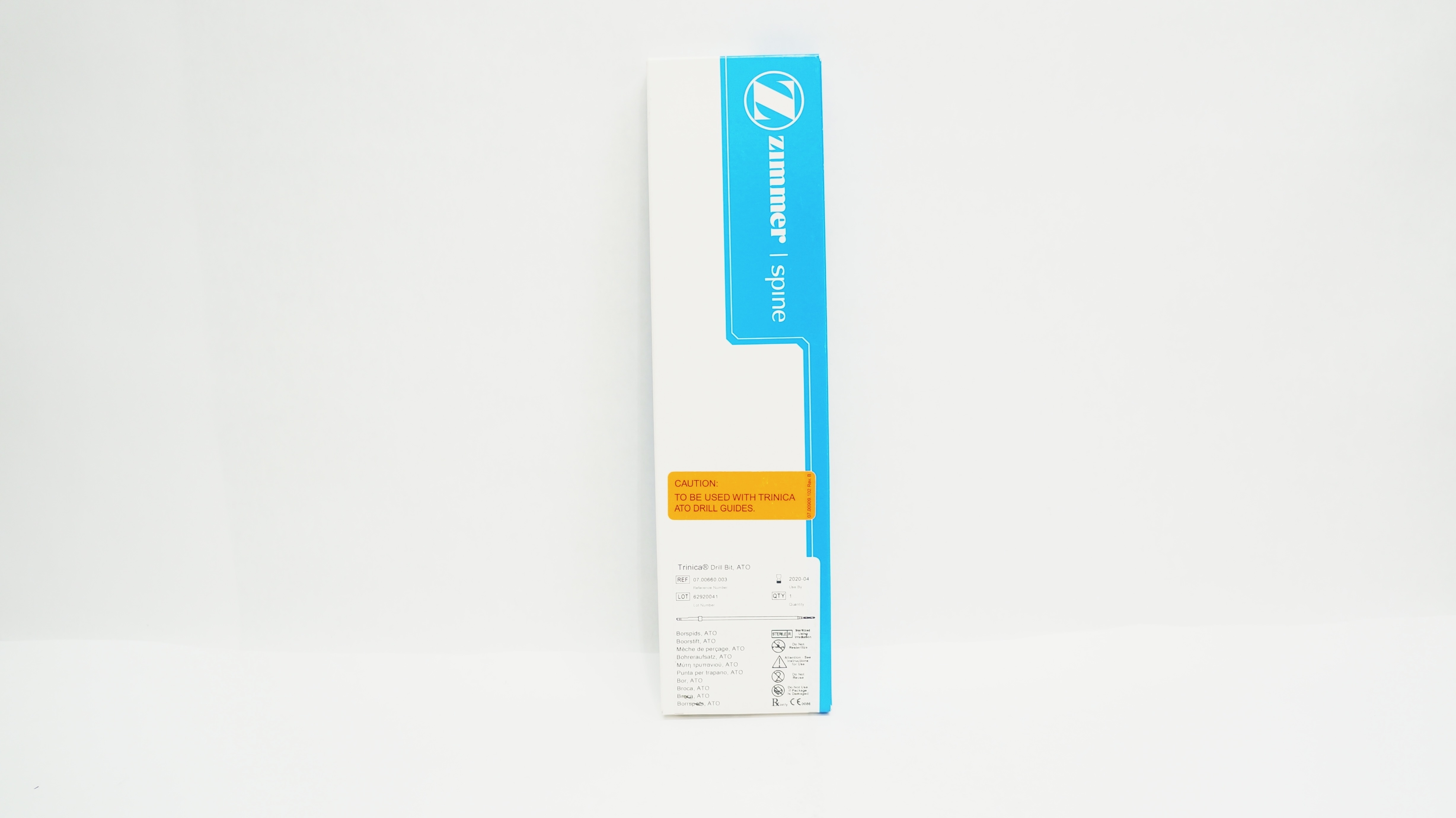 Zimmer 07.00660.003 Trinica Drill Bit, ATO, Stainless Steel (x)