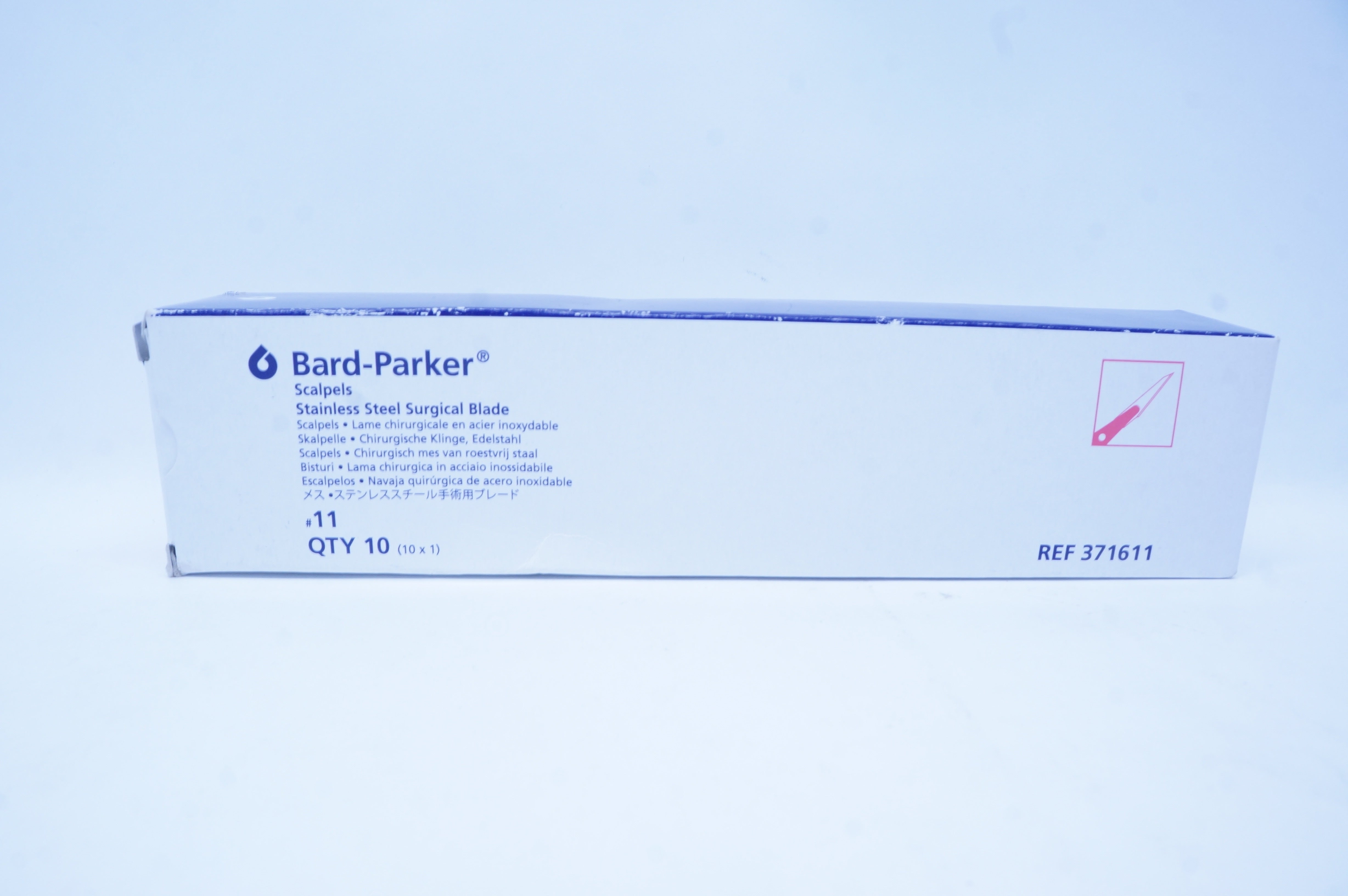 Aspen 371611 Bard-Parker Scalpel Stainless Steel Surgical Blade (x) - Box of 10