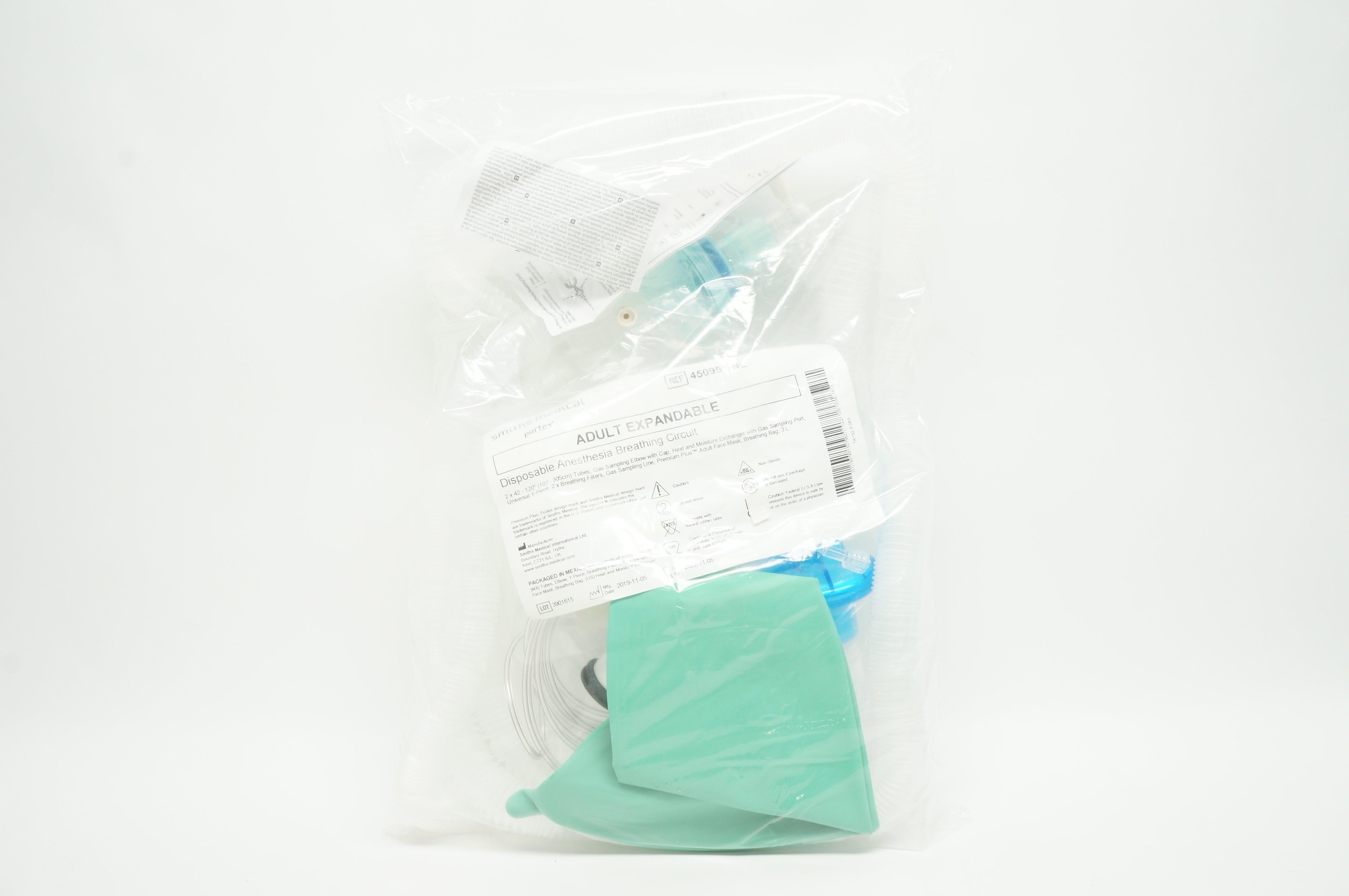 Smiths Medical 450951-NL Portex Adult Expandable Anethesia Breathing Circuit